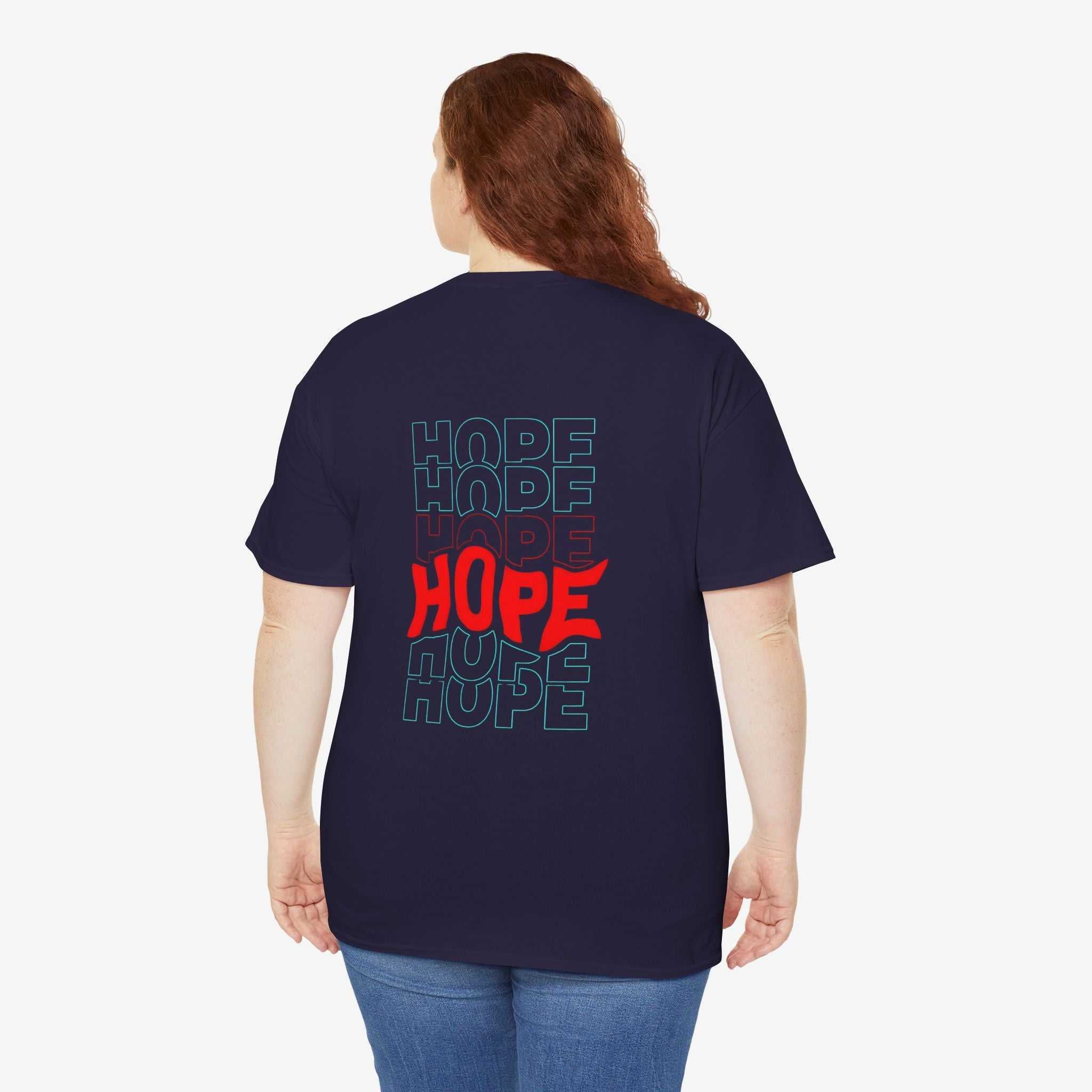 Inspirational Unisex Heavy Cotton Tee - 'Hope' Graphic Shirt