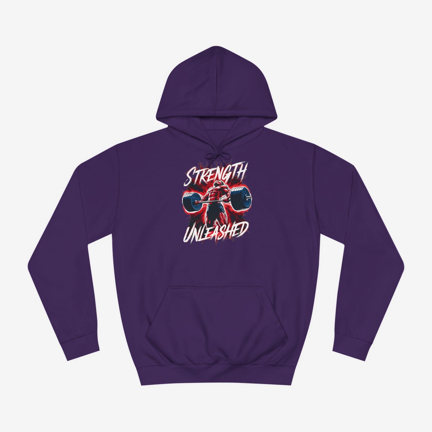Strength Unleashed Custom Hoodie Design Purple XS