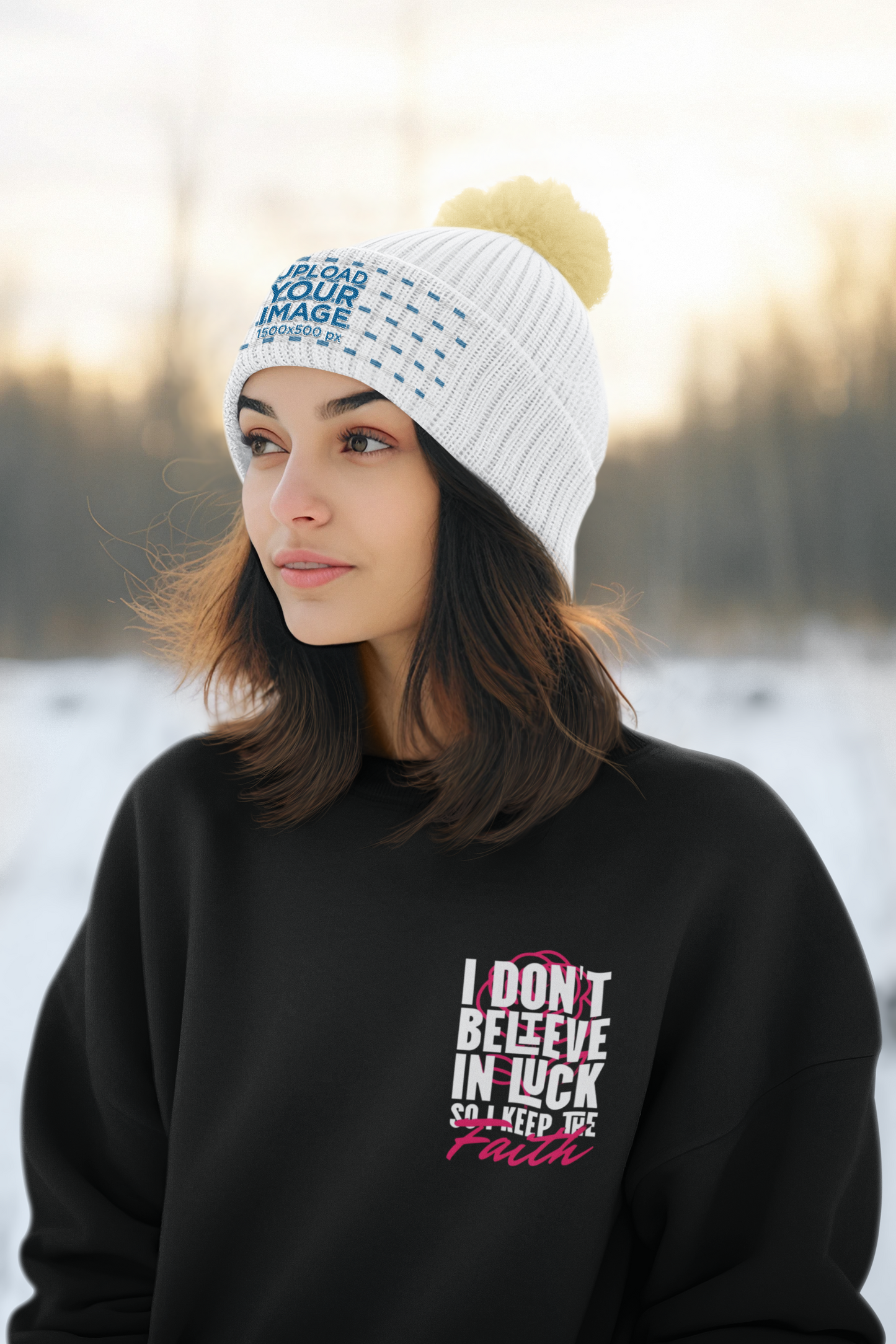 I Don't Believe in Luck So i Keep Faith crewneck sweatshirt