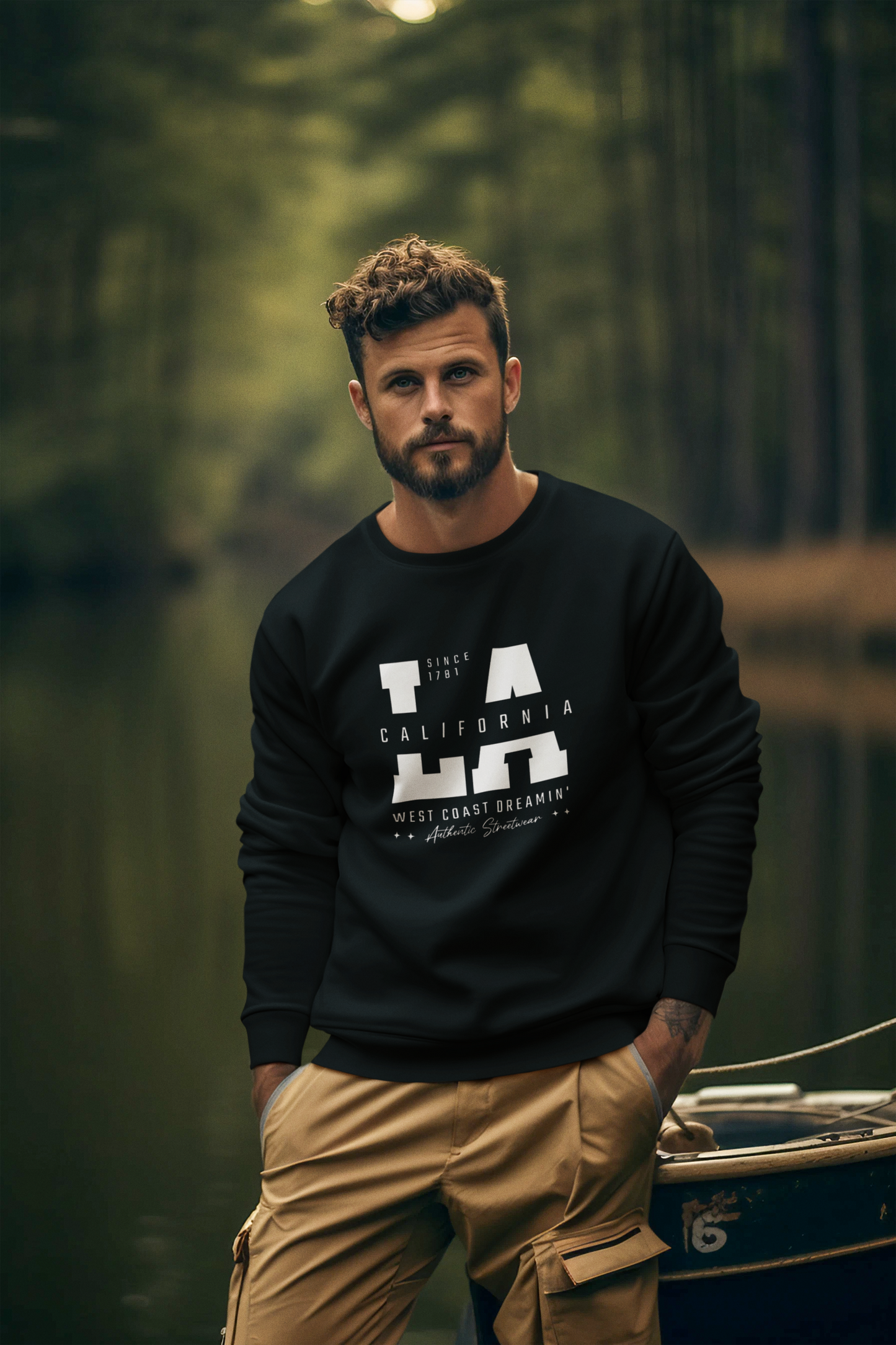 LA CALIFORNIA crewneck sweatshirt