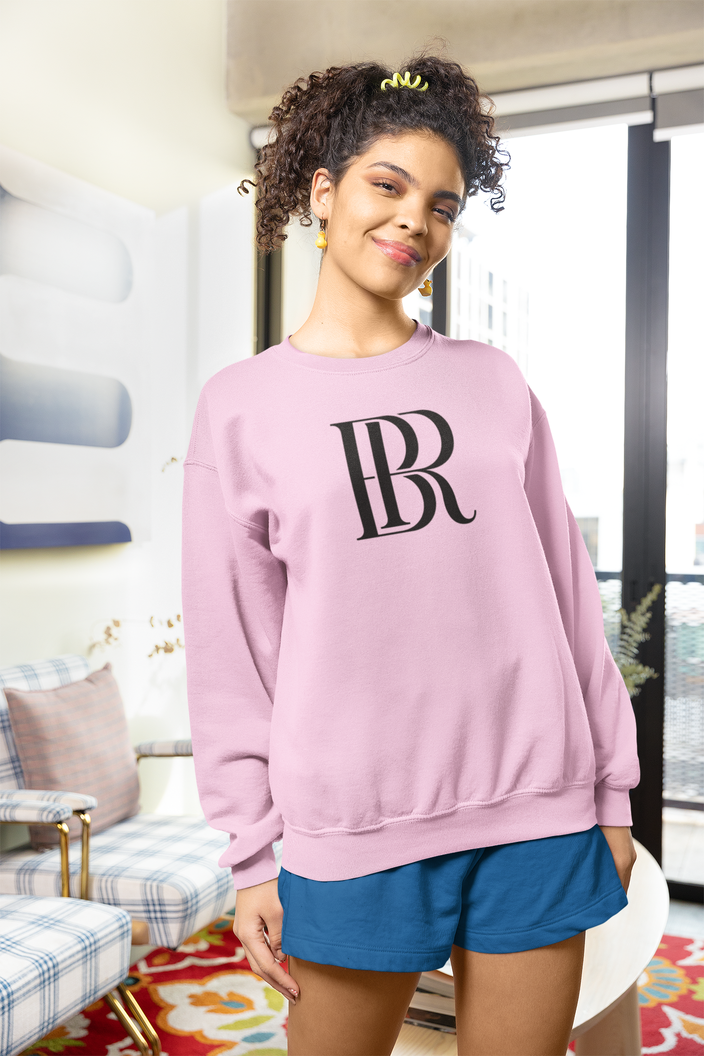 Unisex Crewneck Sweatshirt BR letter