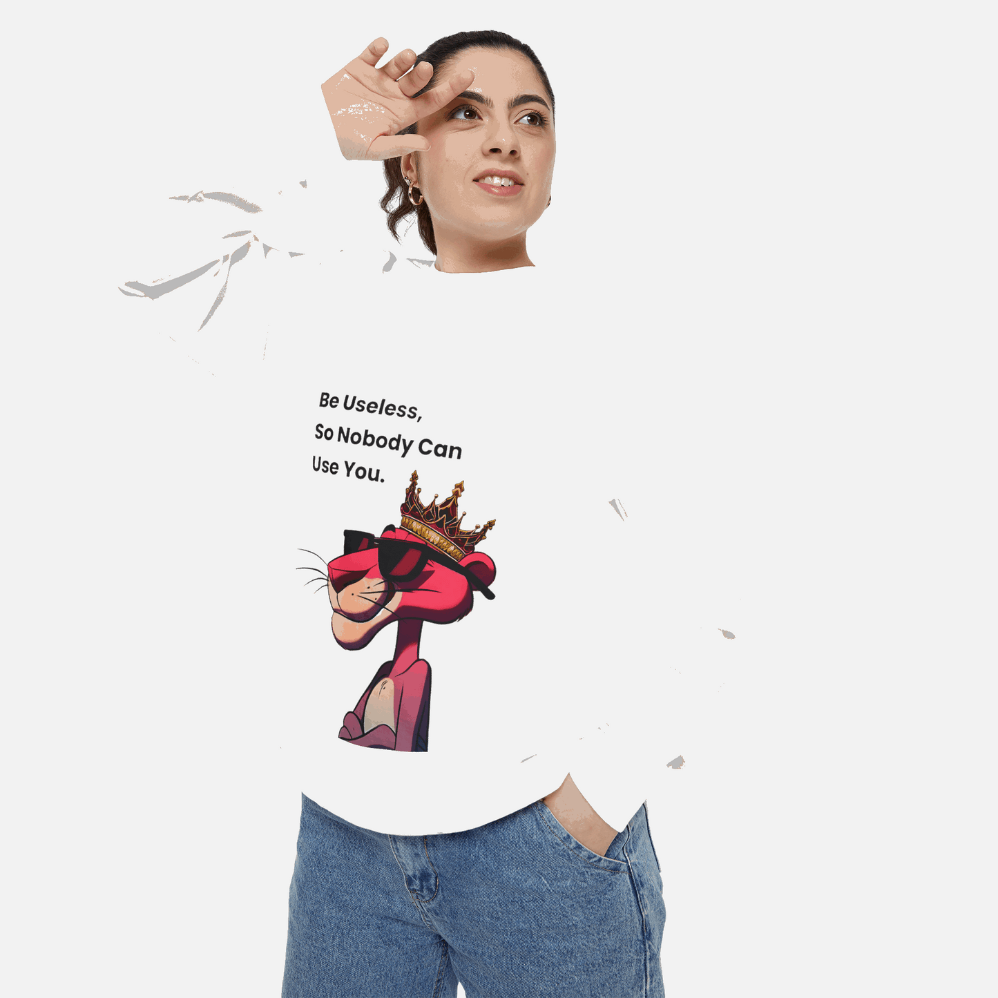 Be Useless Crewneck Sweatshirt - Fun & Comfy Unisex Sweatshirt with Quirky Design