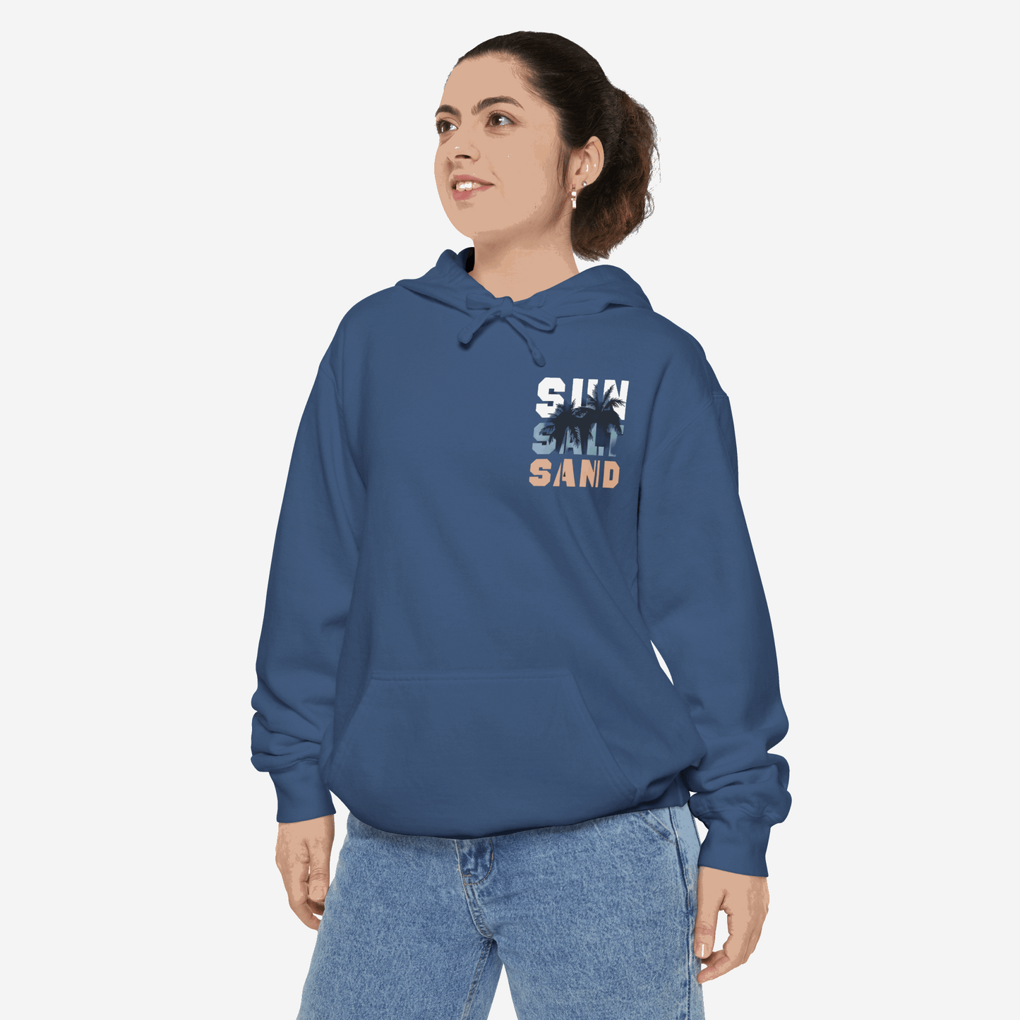 Santa Monica Surf Hoodie with Palm Tree Design