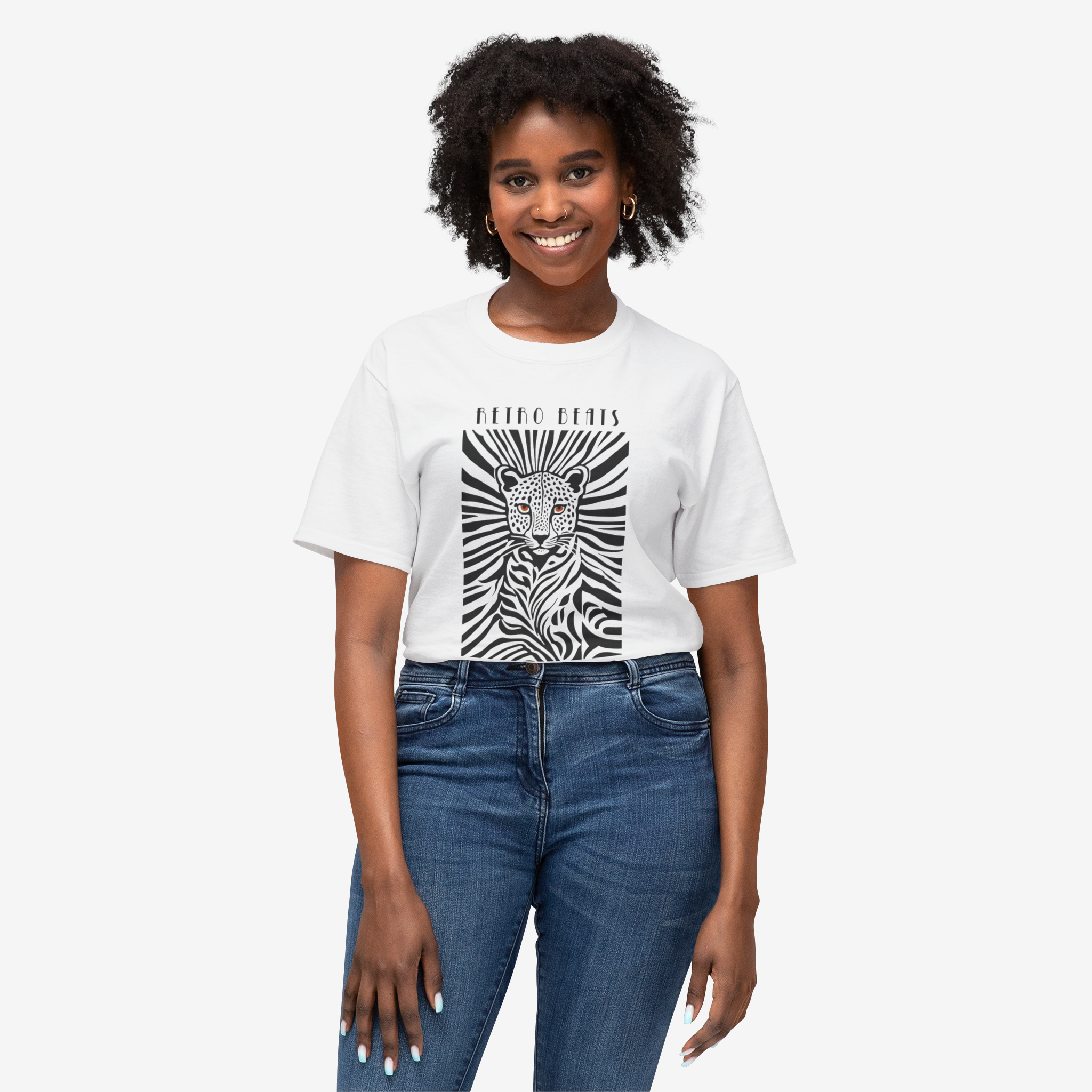 Retro Beats Cotton Tee - Twenties Feels T-Shirt