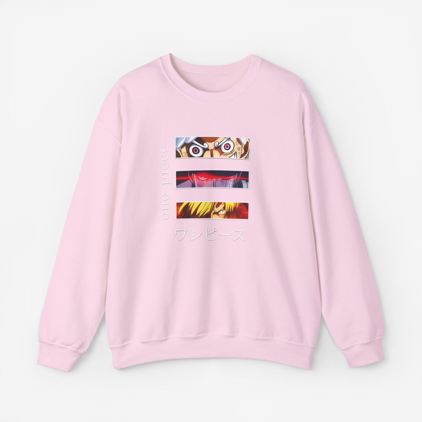 Unisex Anime Sweatshirt S Light Pink