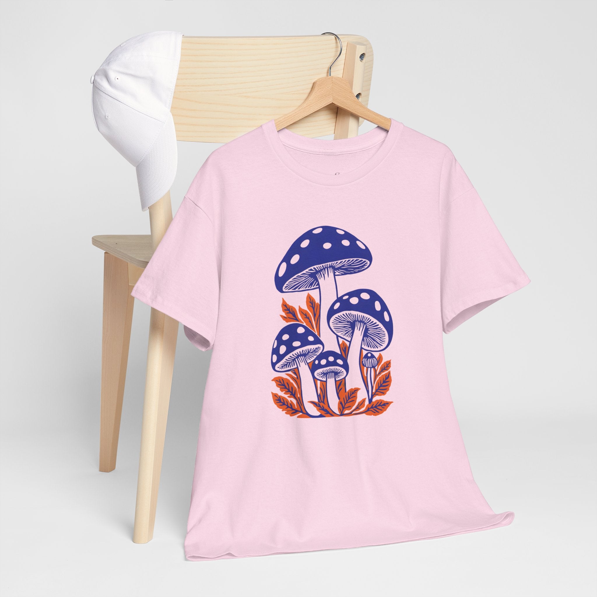 Whimsical Mushroom Unisex Heavy Cotton Tee