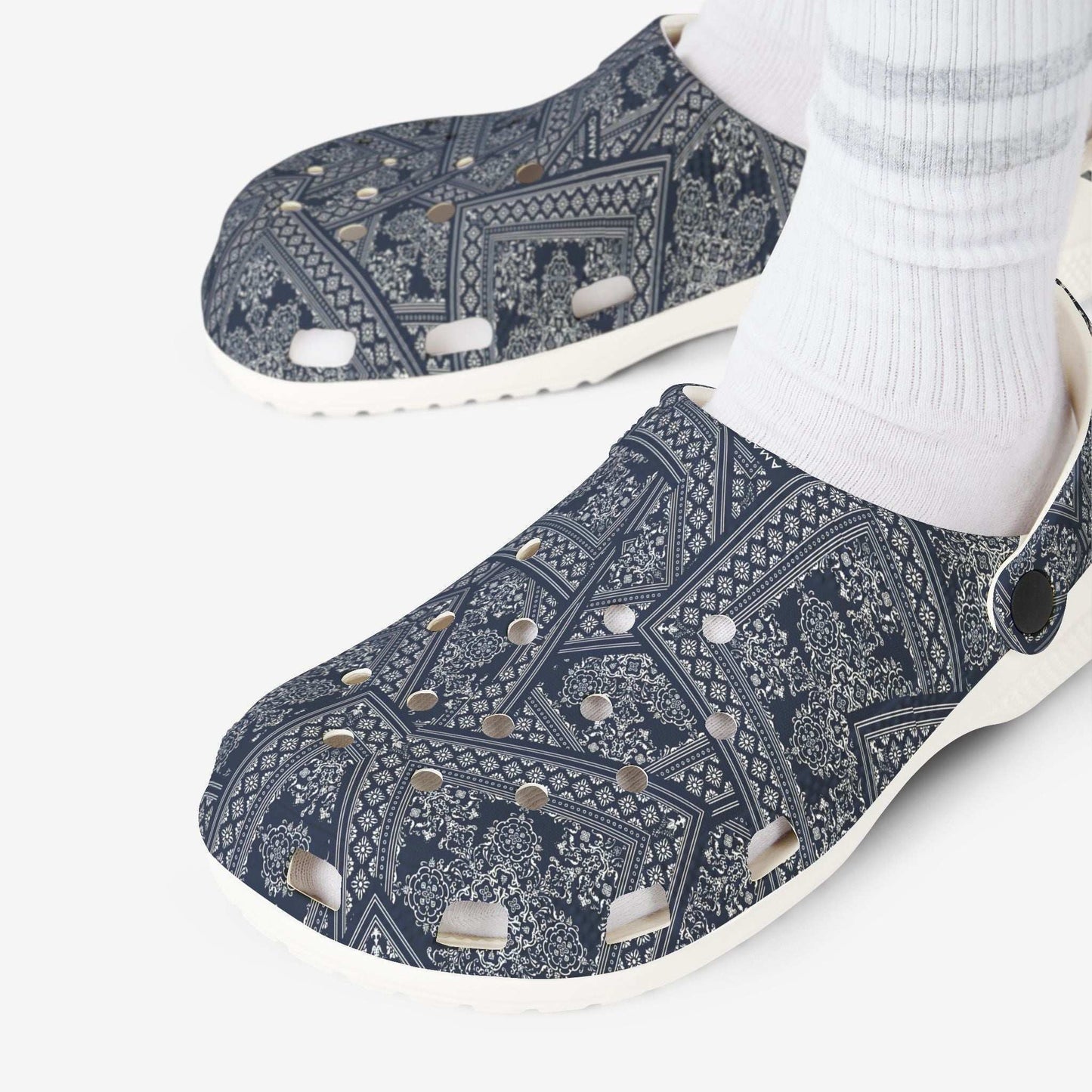 Stylish Clogs with Unique Pattern