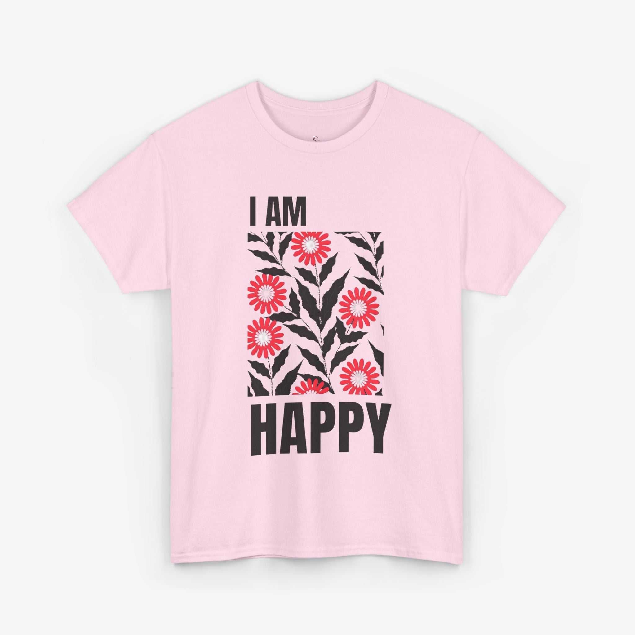 Happy Unisex Tee - I Am Happy Tshirt Design
