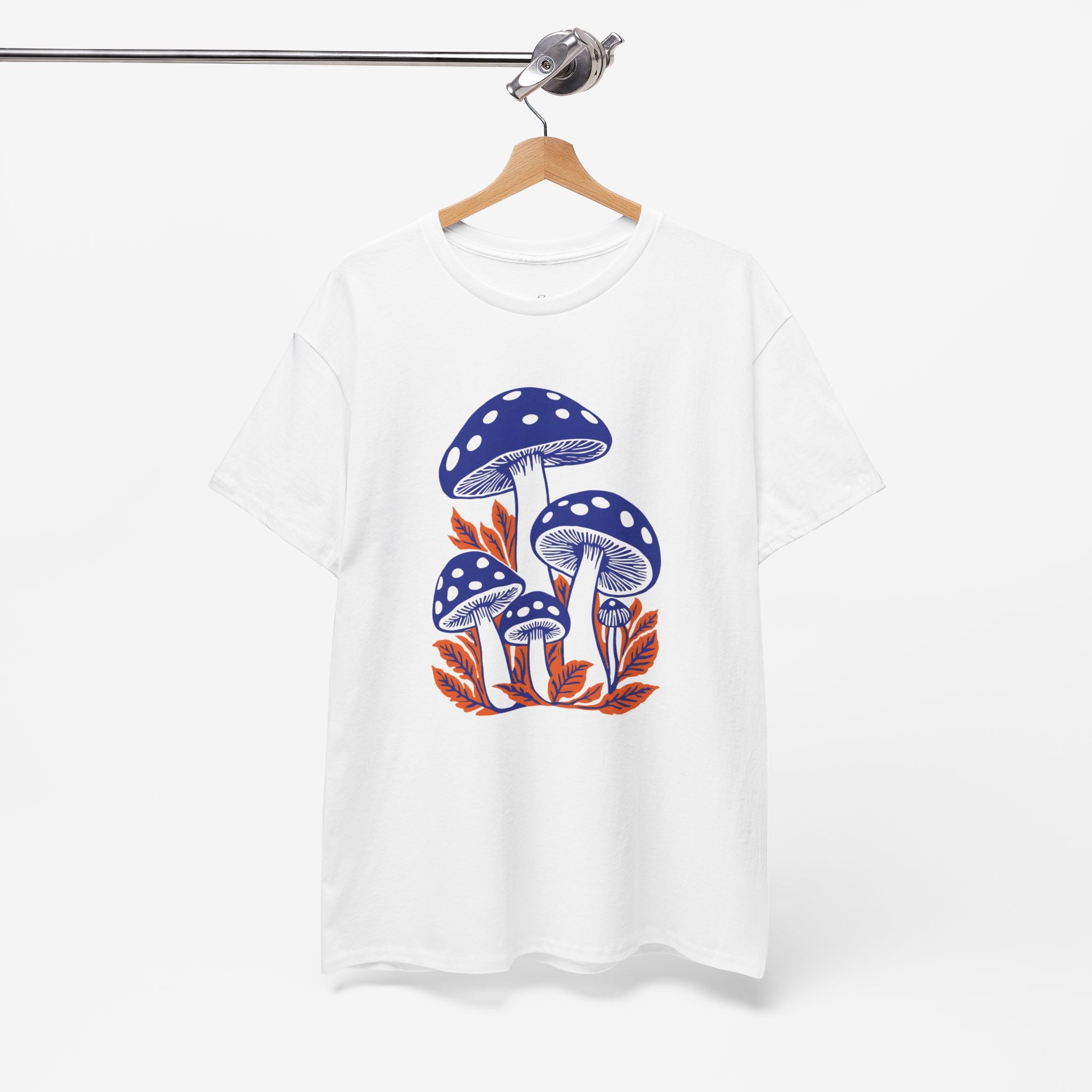 Whimsical Mushroom Unisex Heavy Cotton Tee