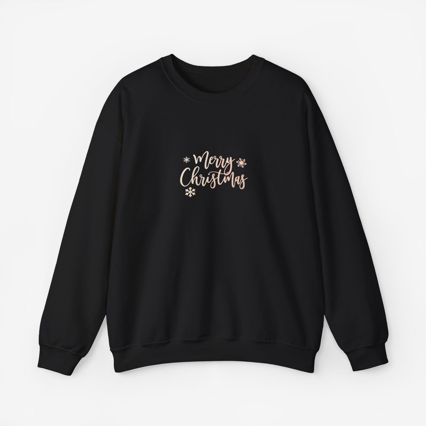 Merry Christmas Sweatshirt Black S