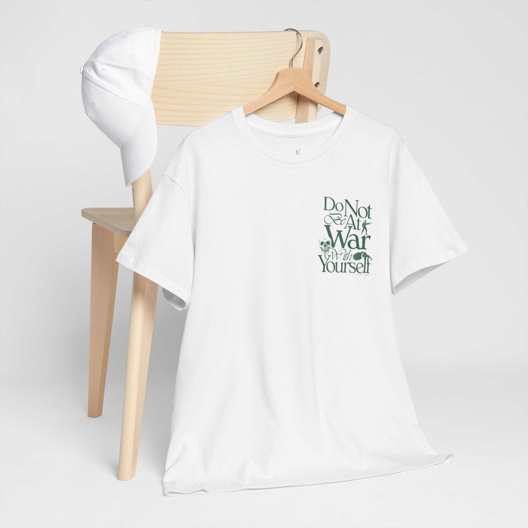 Unisex Heavy Cotton Tee - 'Do Not War With Yourself' Graphic Shirt