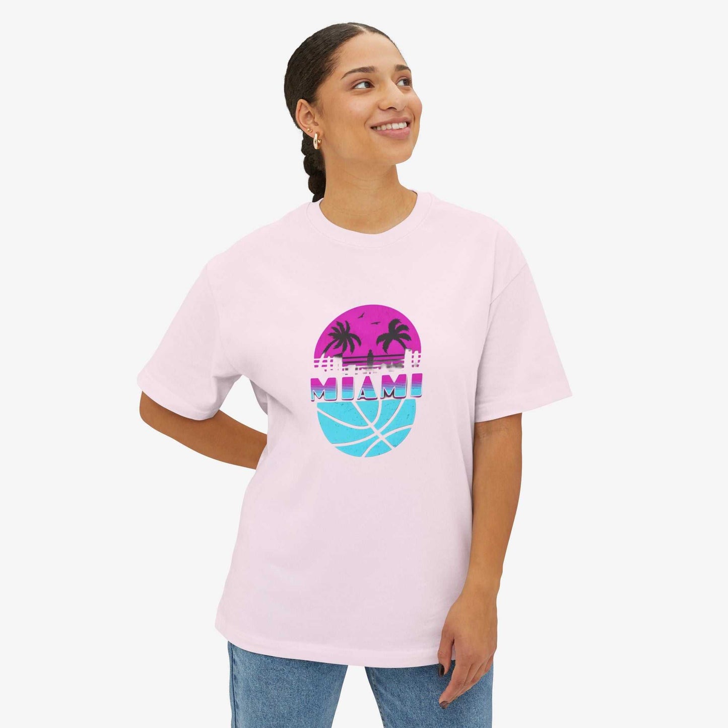 Miami Vibes Unisex Oversized Boxy Tee