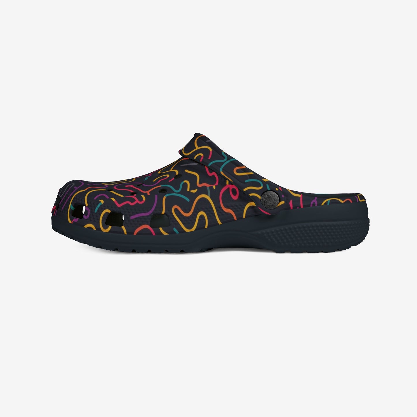 Color lines Print clogs