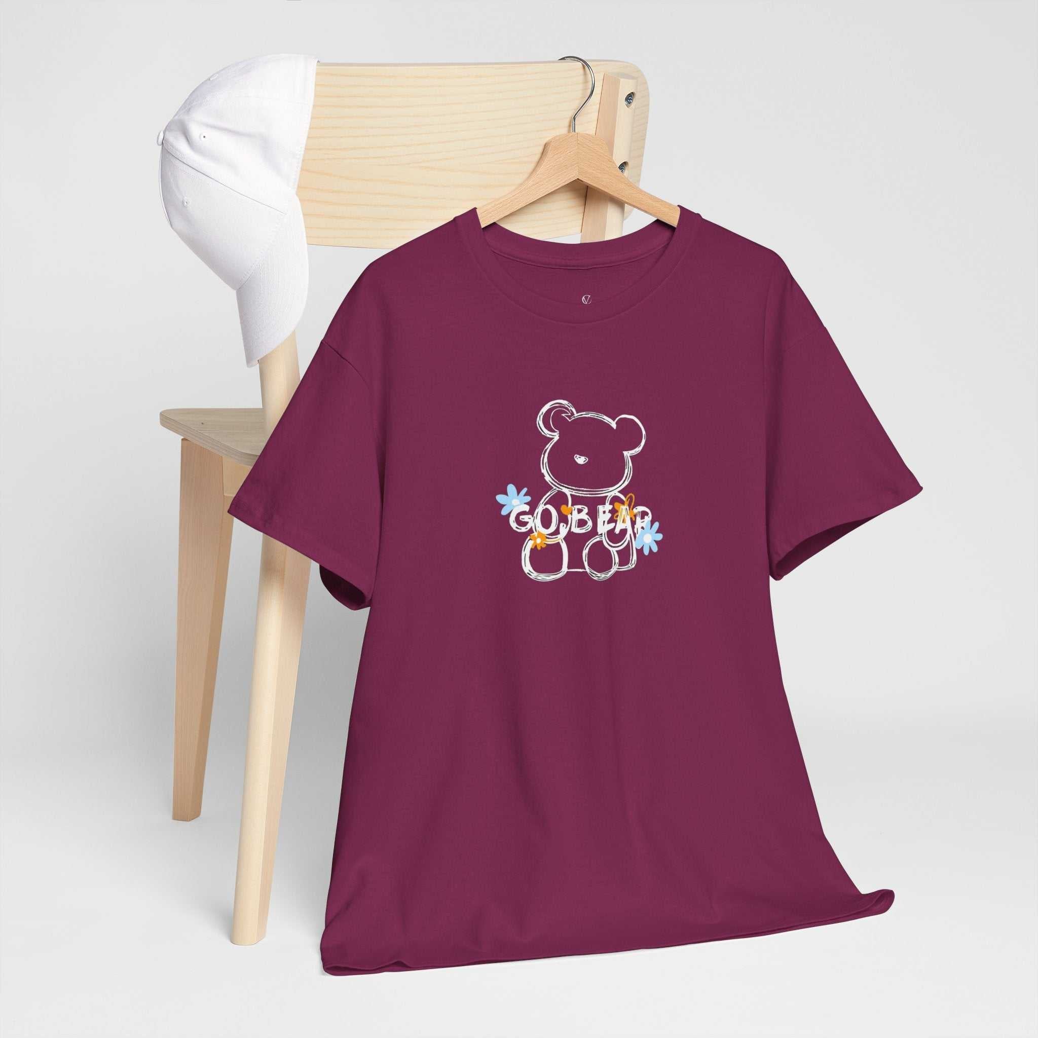 Cute Teddy Bear Graphic Unisex Heavy Cotton Tee
