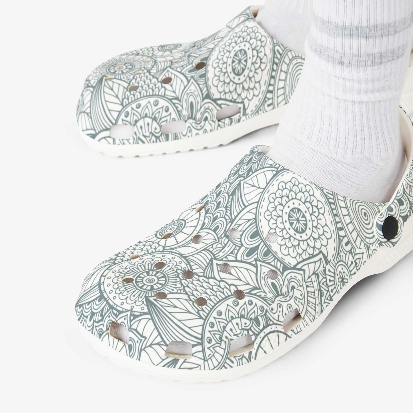 Floral EVA Foam Clogs - Comfortable & Stylish Garden Shoes