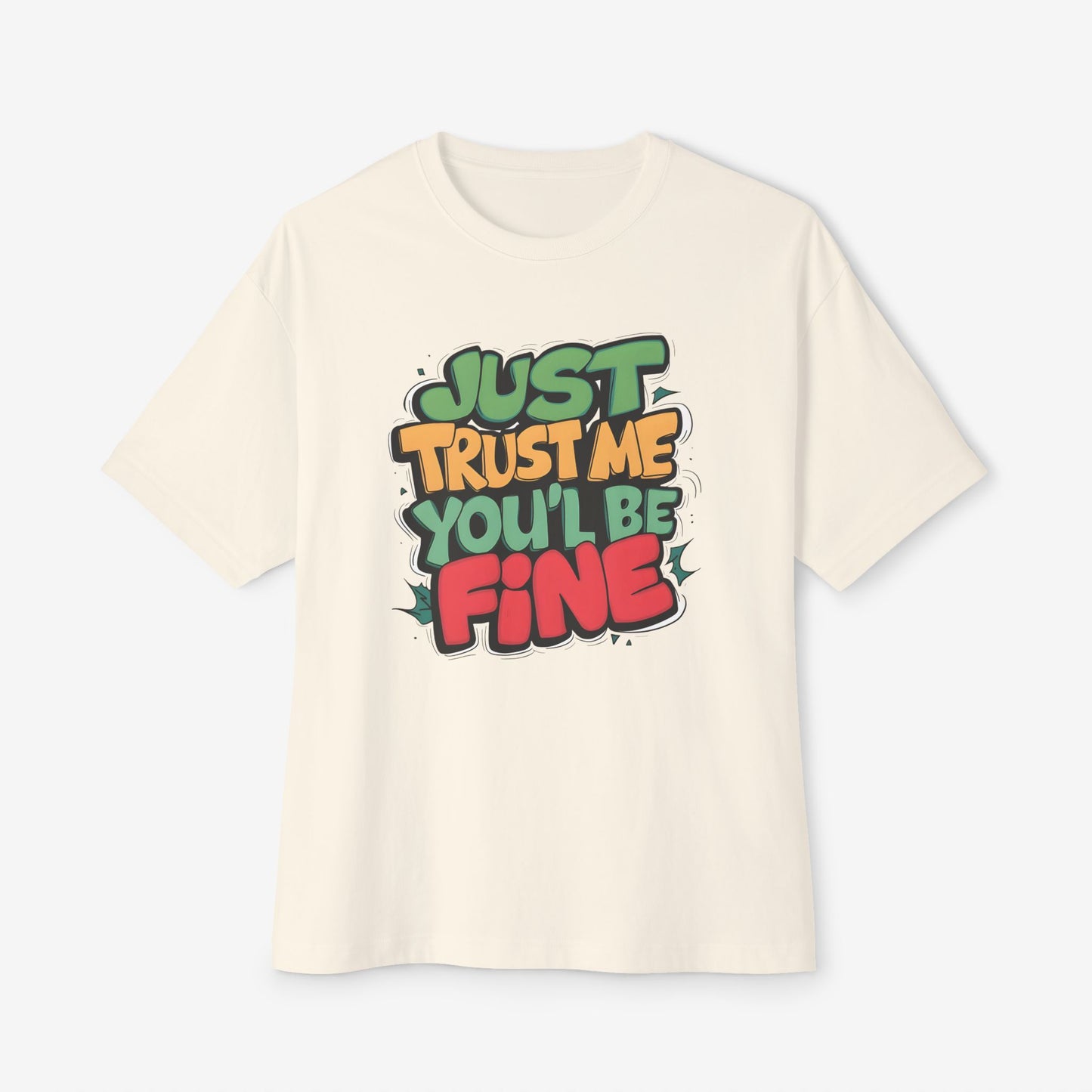 Trust me Oversized Tshirt Natural XS