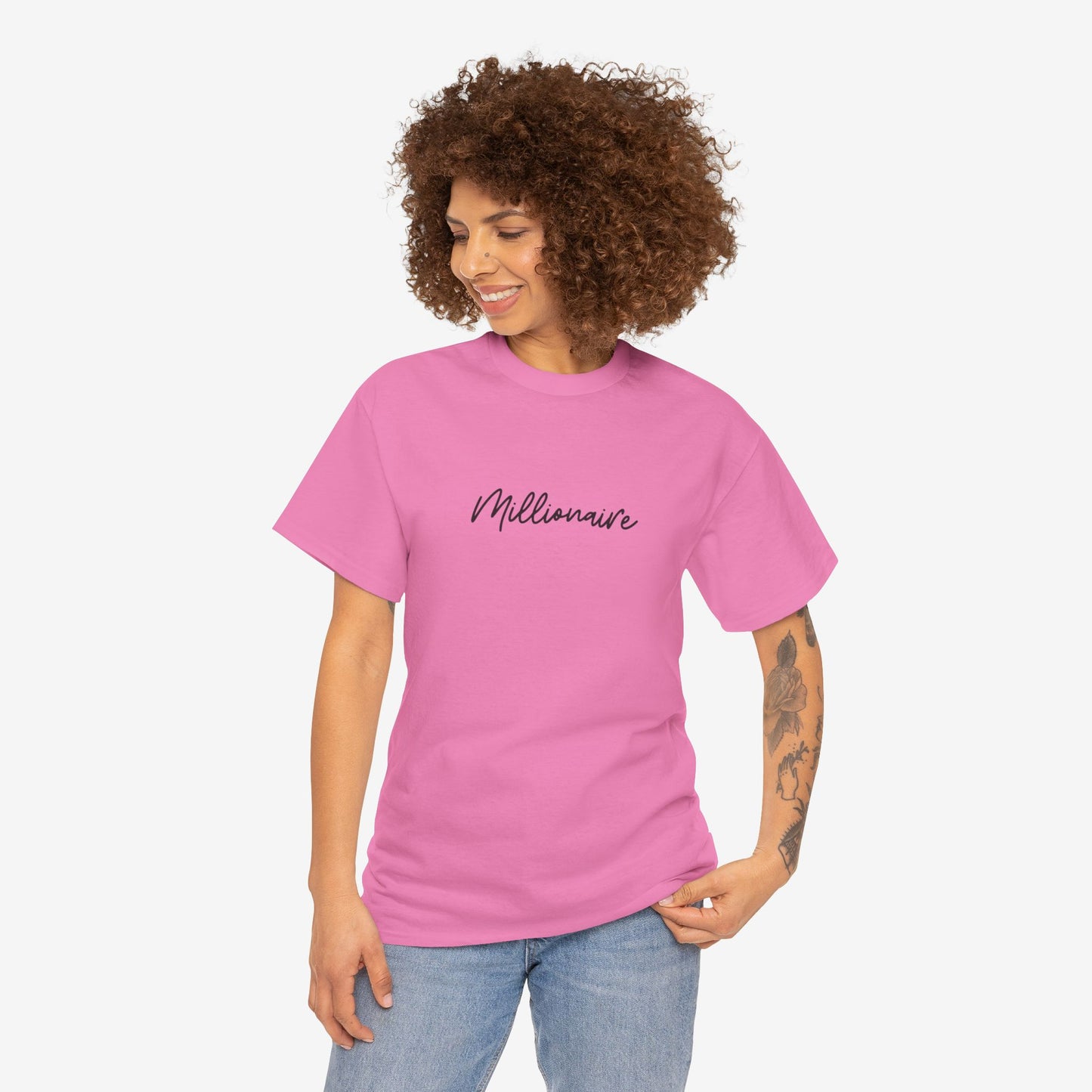Inspirational Millionaire Unisex Heavy Cotton Tee