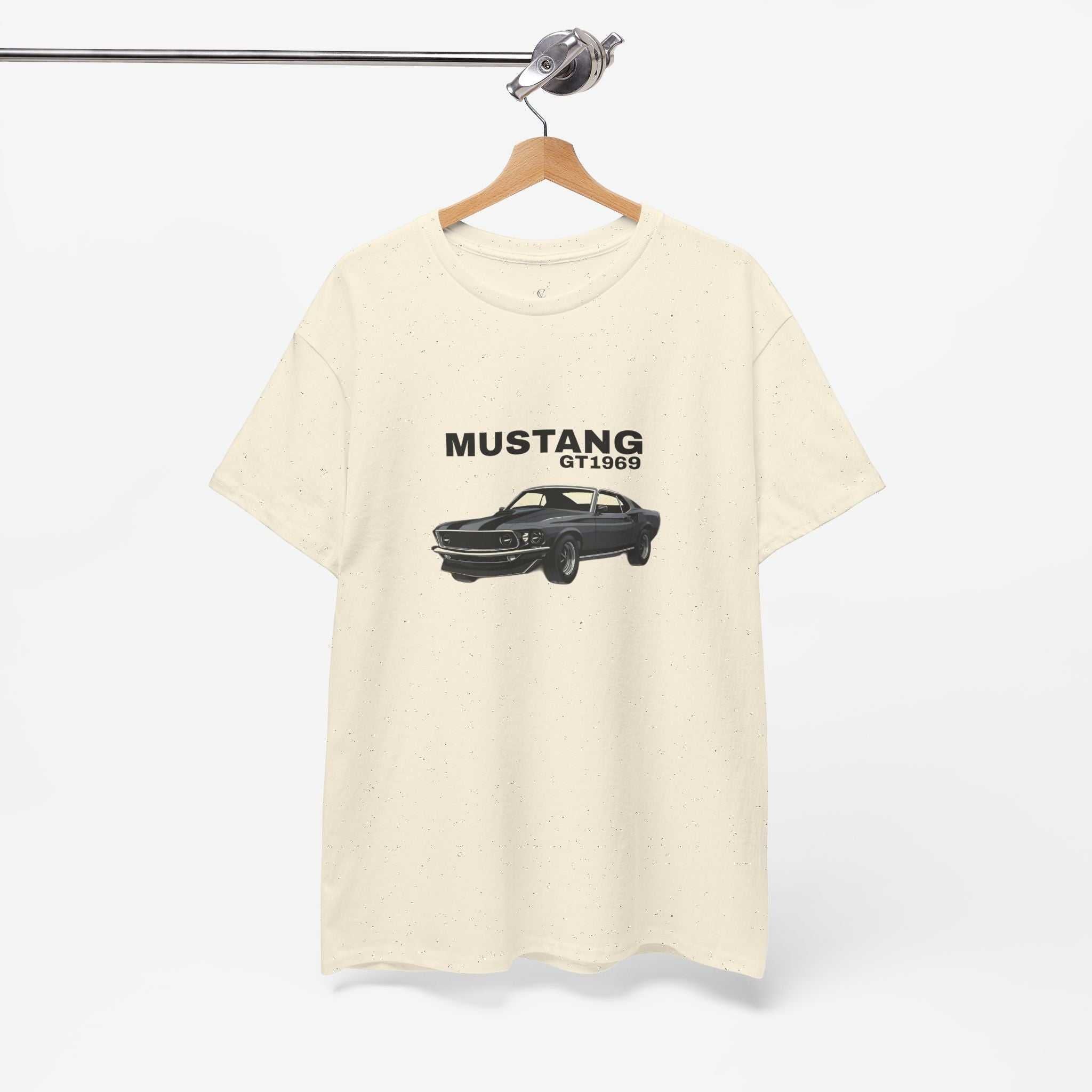 Vintage Mustang GT 1969 Unisex Cotton Tee - Car Lover's Classic