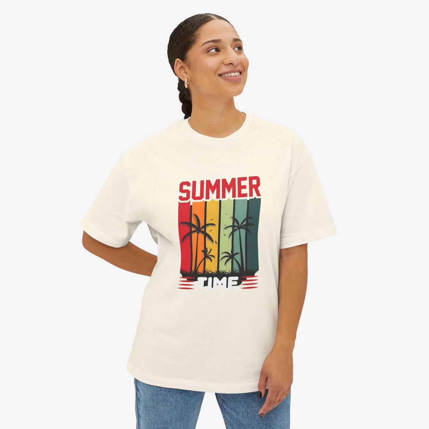 Summer Vibes Unisex Oversized Boxy Tee