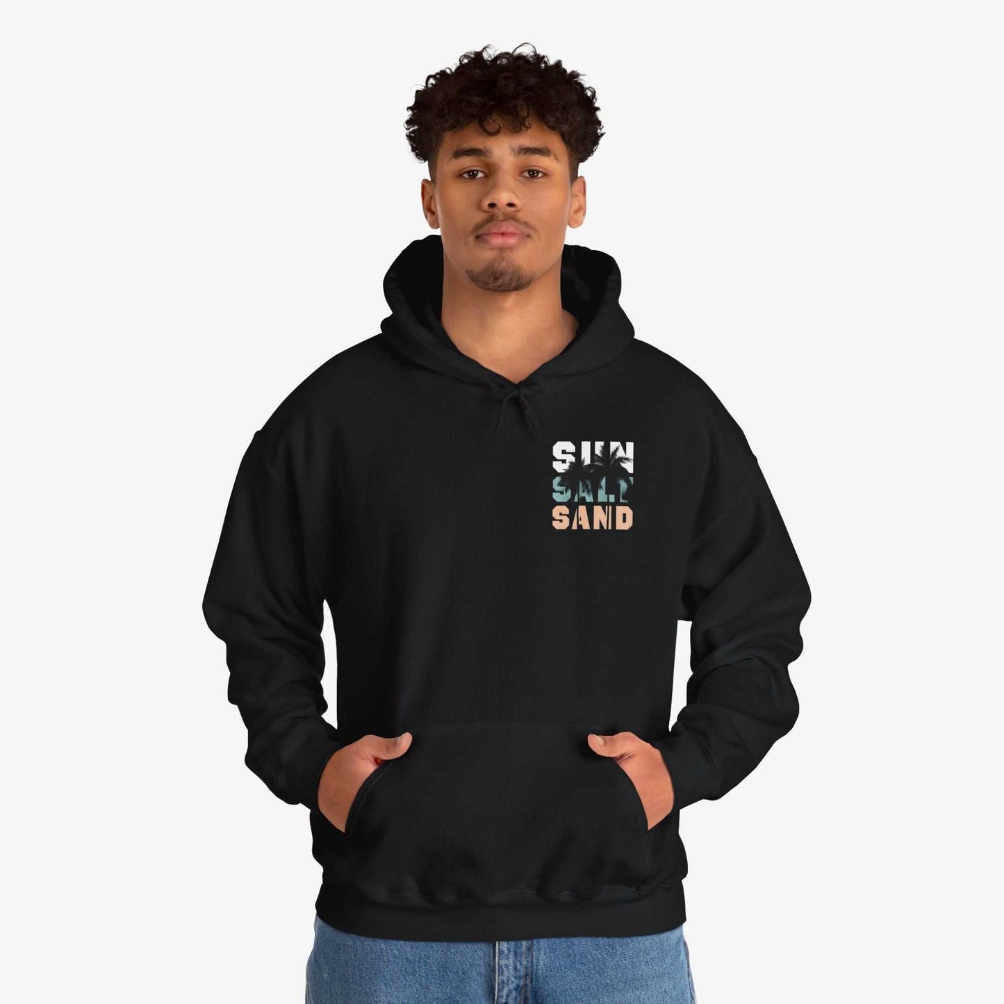Santa Monica Surf Hoodie with Palm Tree Design
