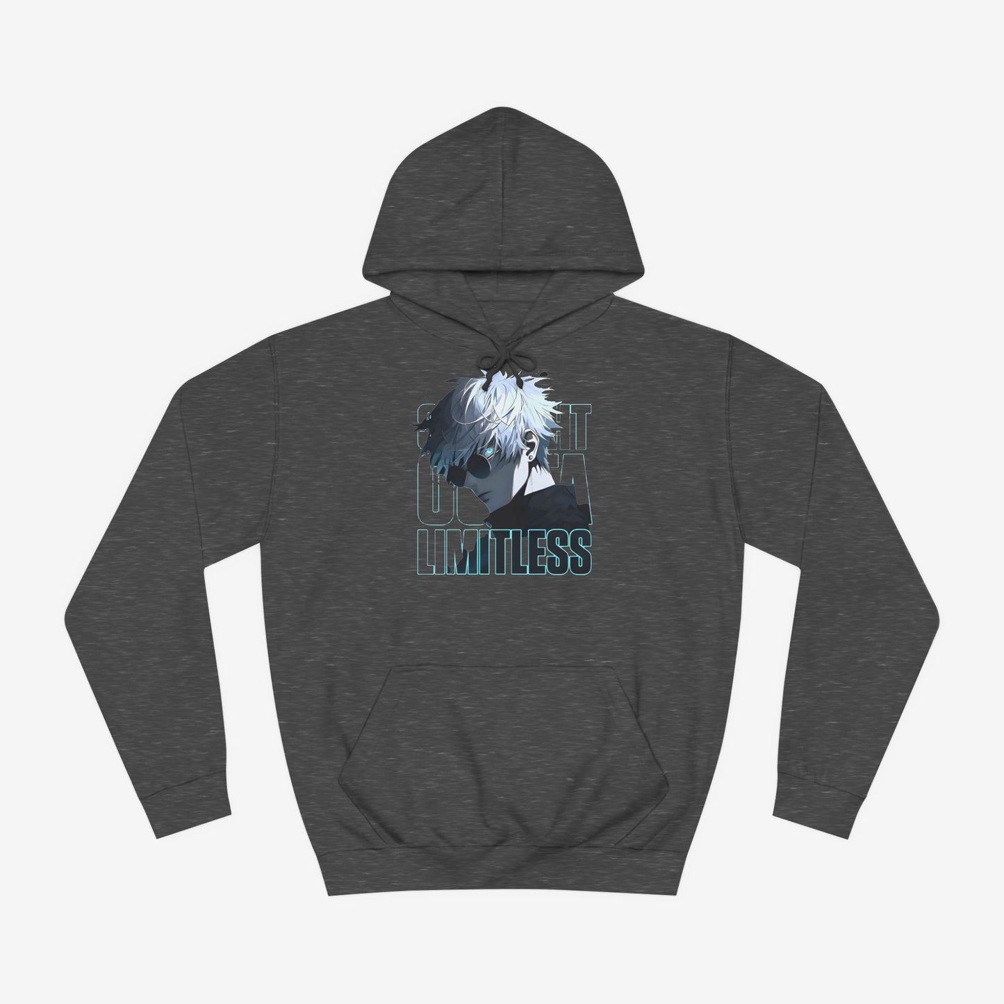 Anime Graphic Hoodie Charcoal XS