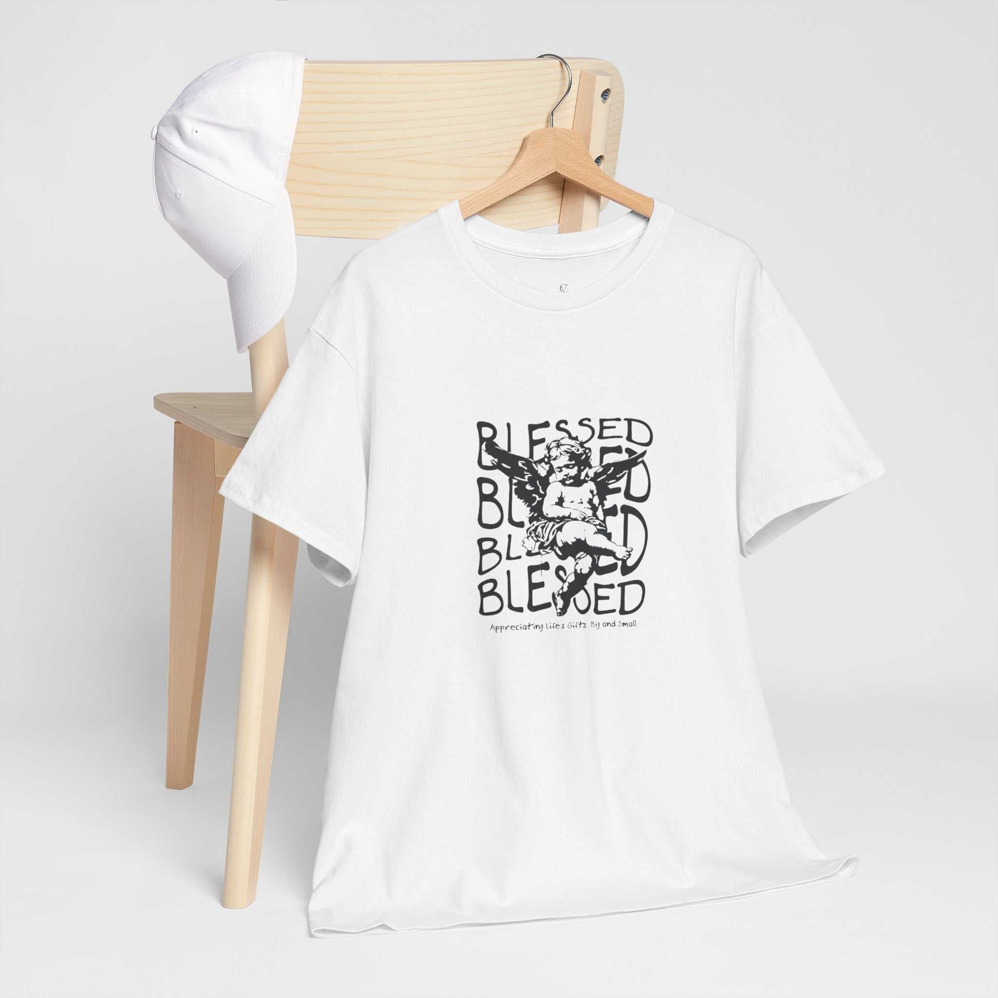 Blessed Unisex Cotton Tee - Inspirational Graphic Tee for Everyday Wear