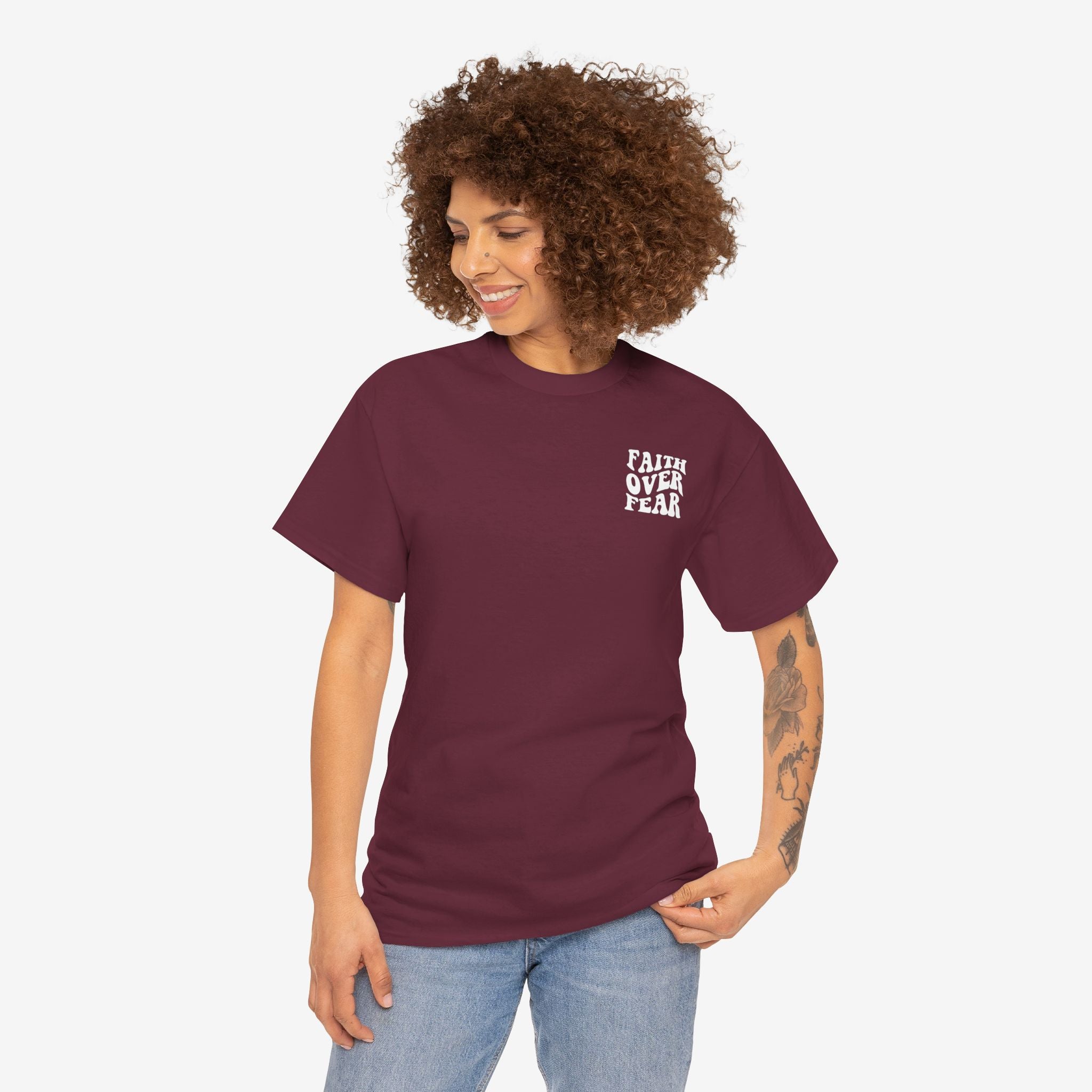 Faith Over Fear Cotton Tee