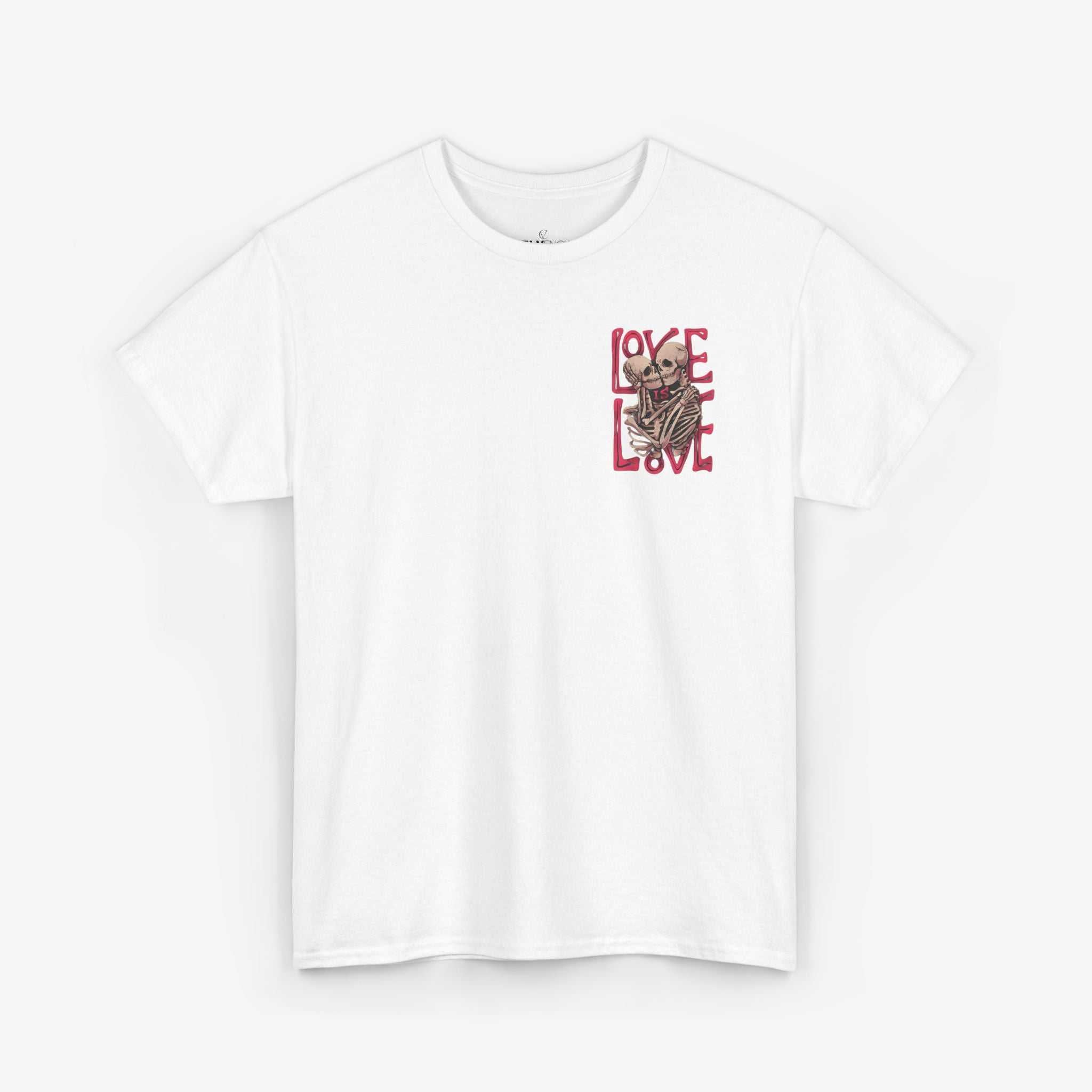 Skeleton Love Unisex Heavy Cotton Tee - Embrace Diversity and Celebrate Love