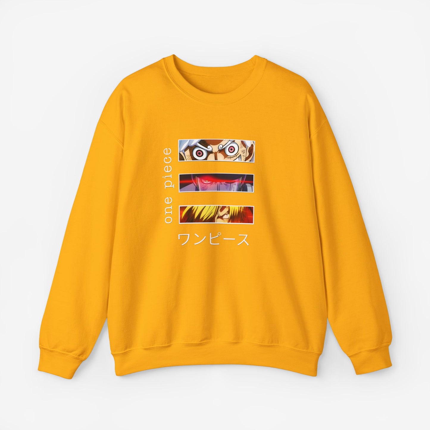 Unisex Anime Sweatshirt S Gold