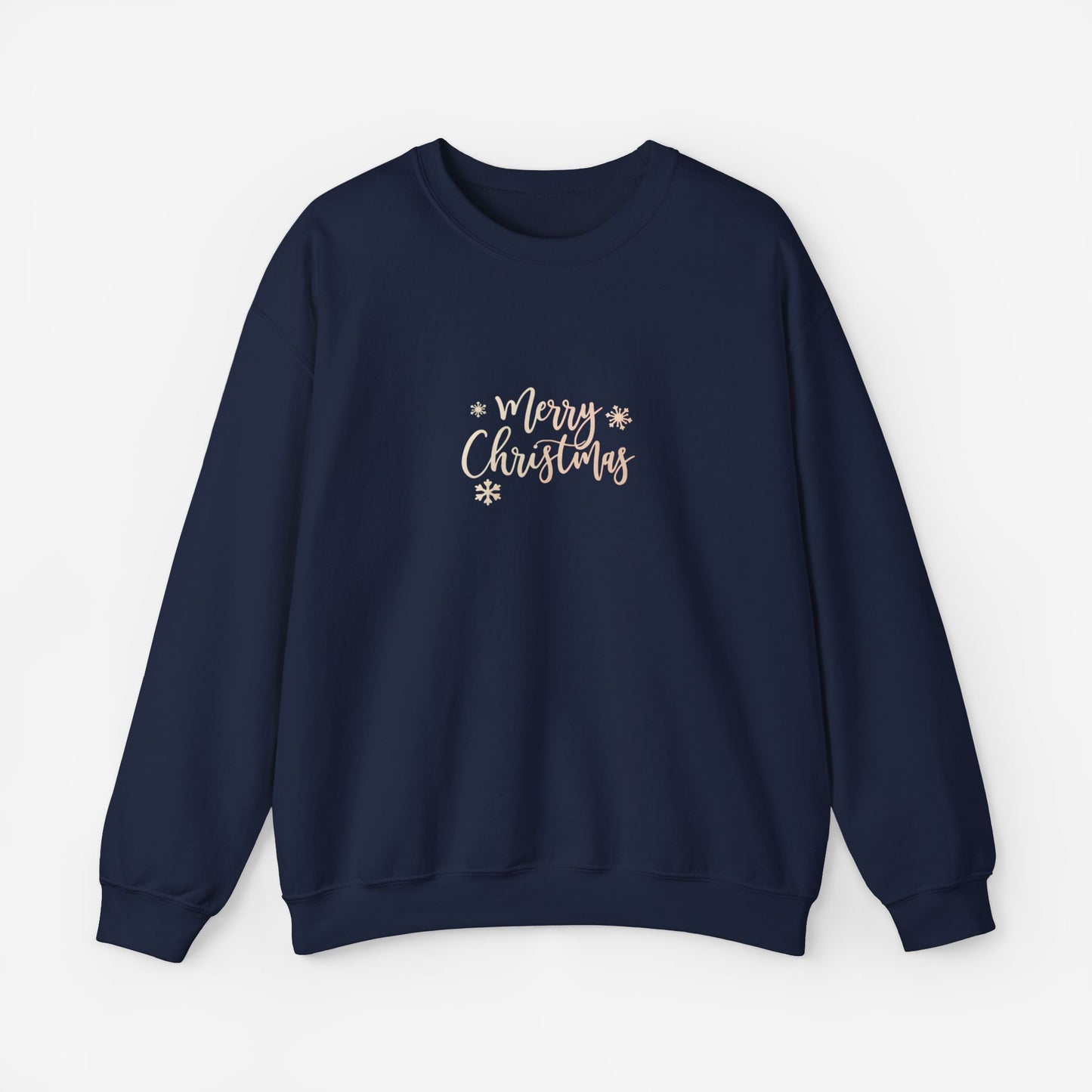 Merry Christmas Sweatshirt Navy S