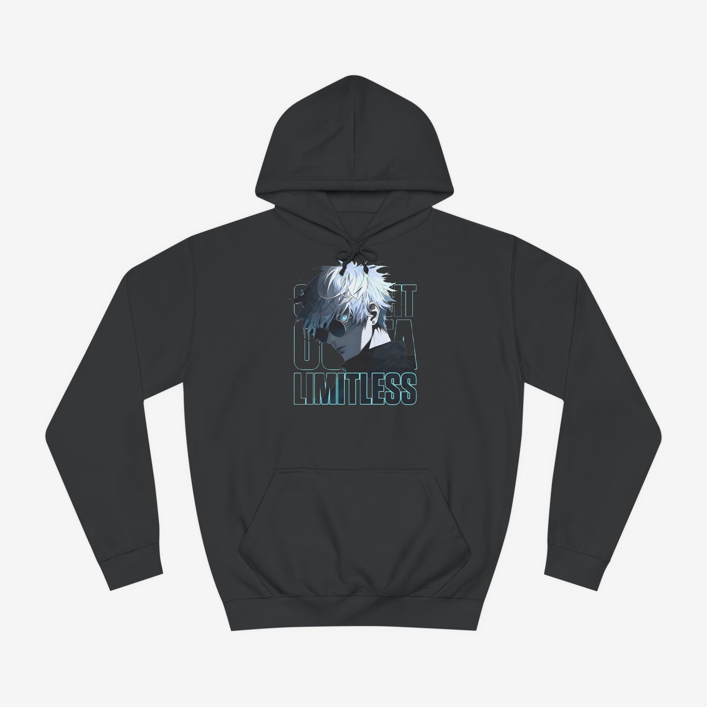 Anime Graphic Hoodie Jet Black XS