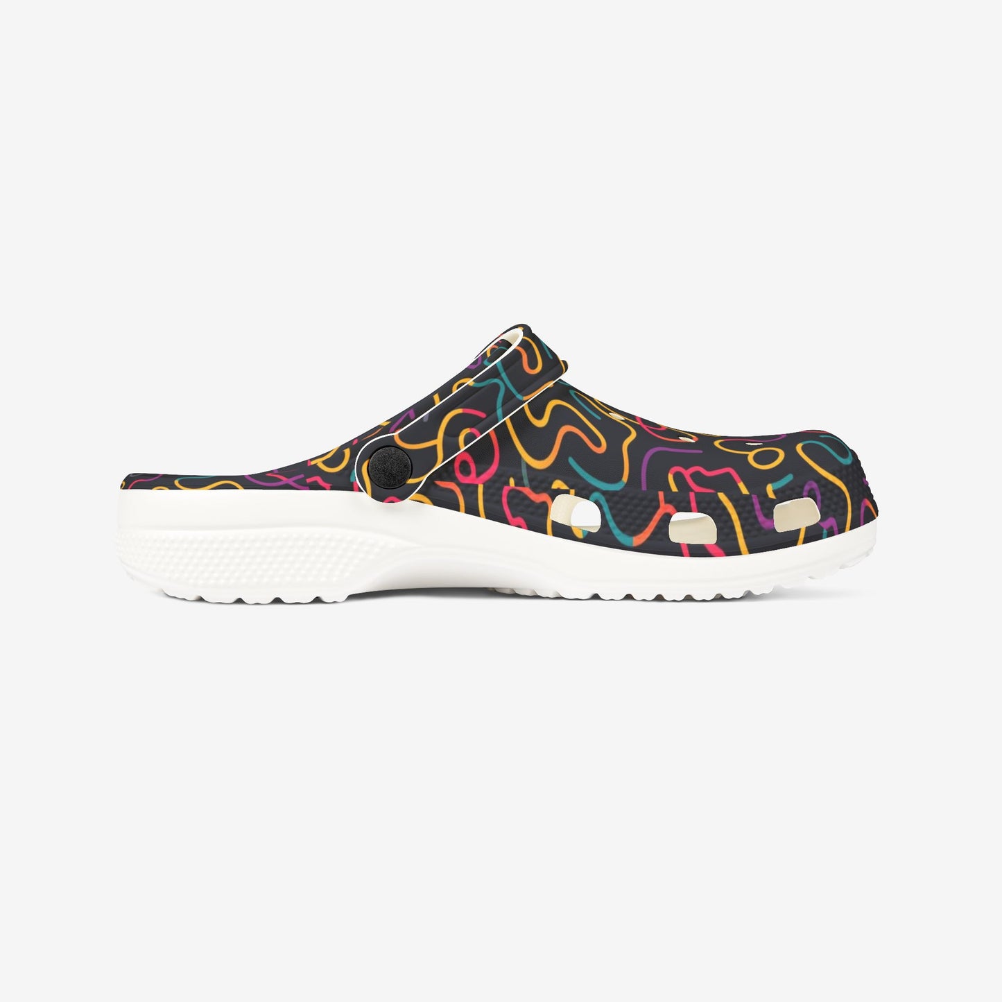 Color lines Print clogs