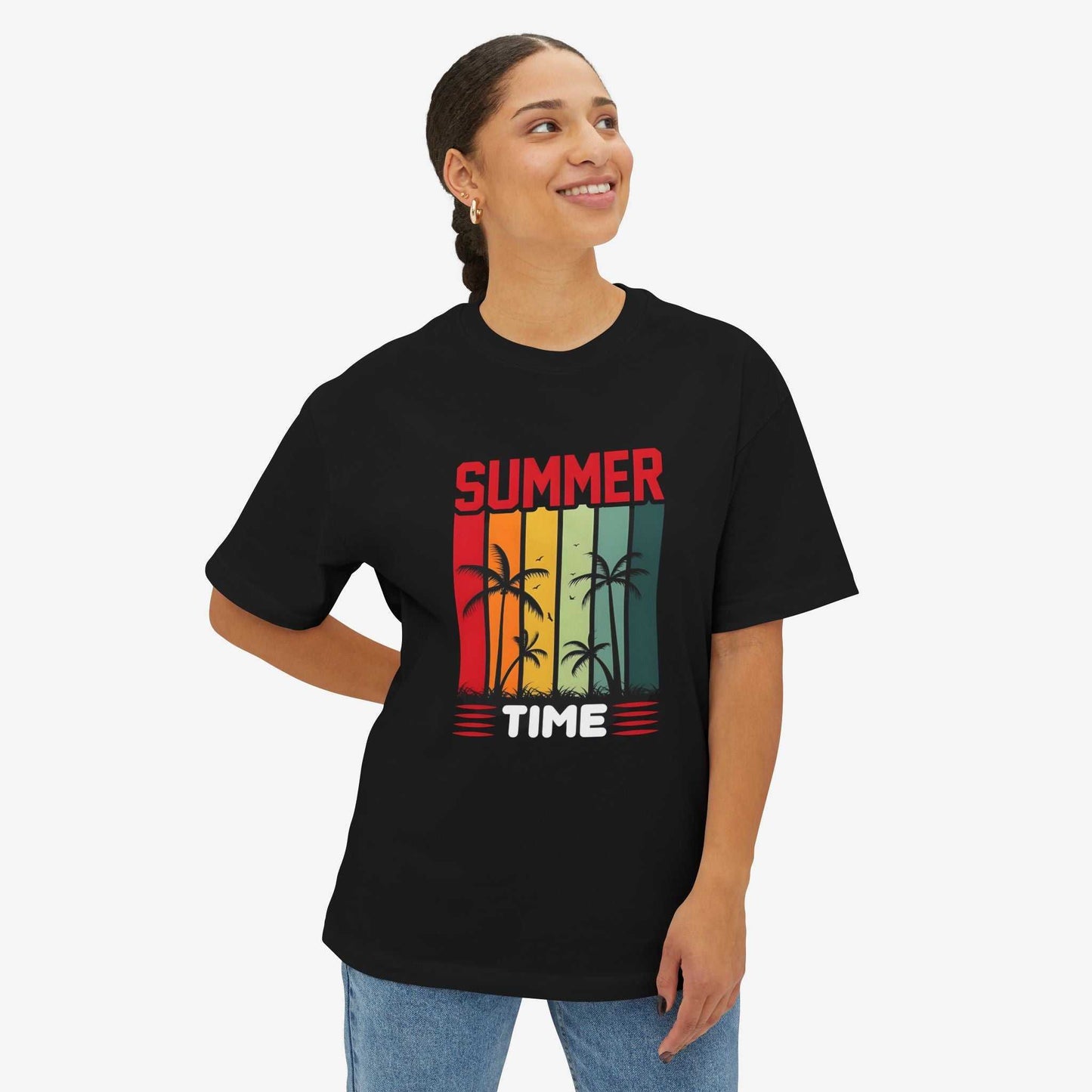 Summer Vibes Unisex Oversized Boxy Tee