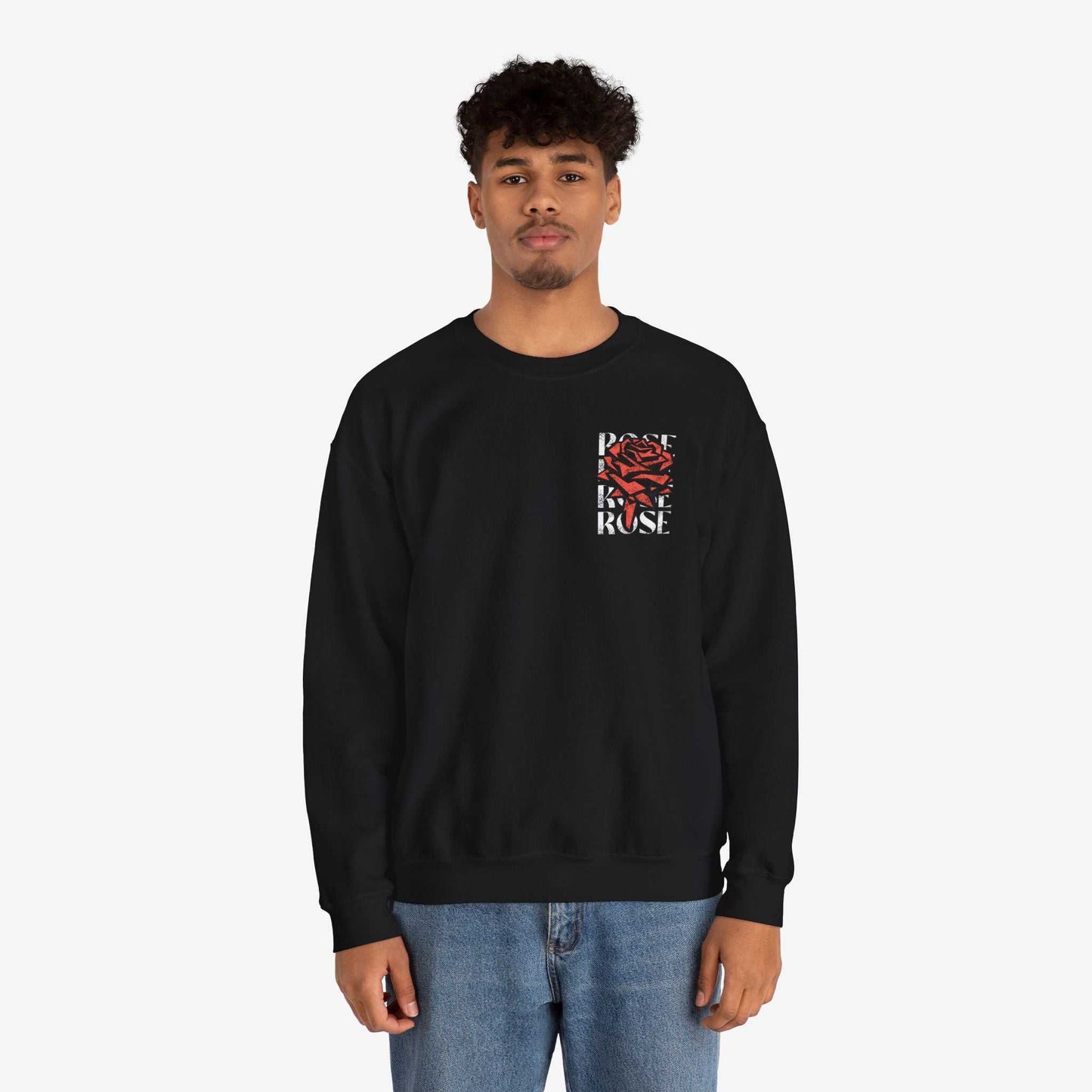Rose Graphic Unisex Crewneck Sweatshirt
