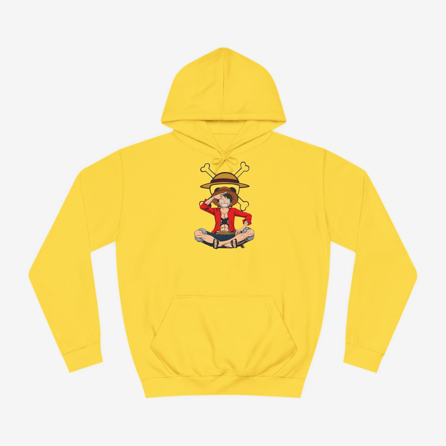 Luffy Custom Hoodie Sun Yellow XS
