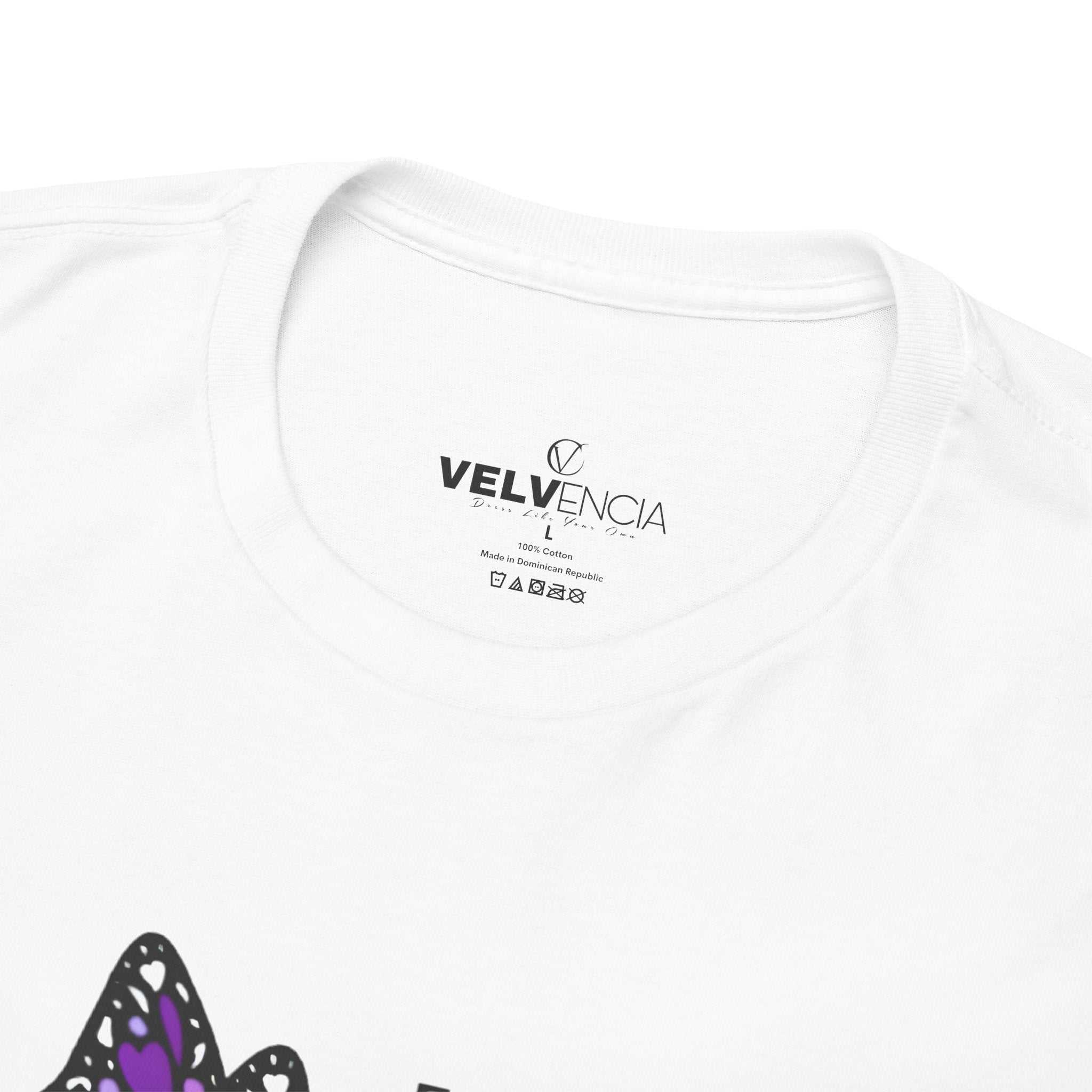Positive Vibe Unisex Heavy Cotton Tee - Butterfly Design