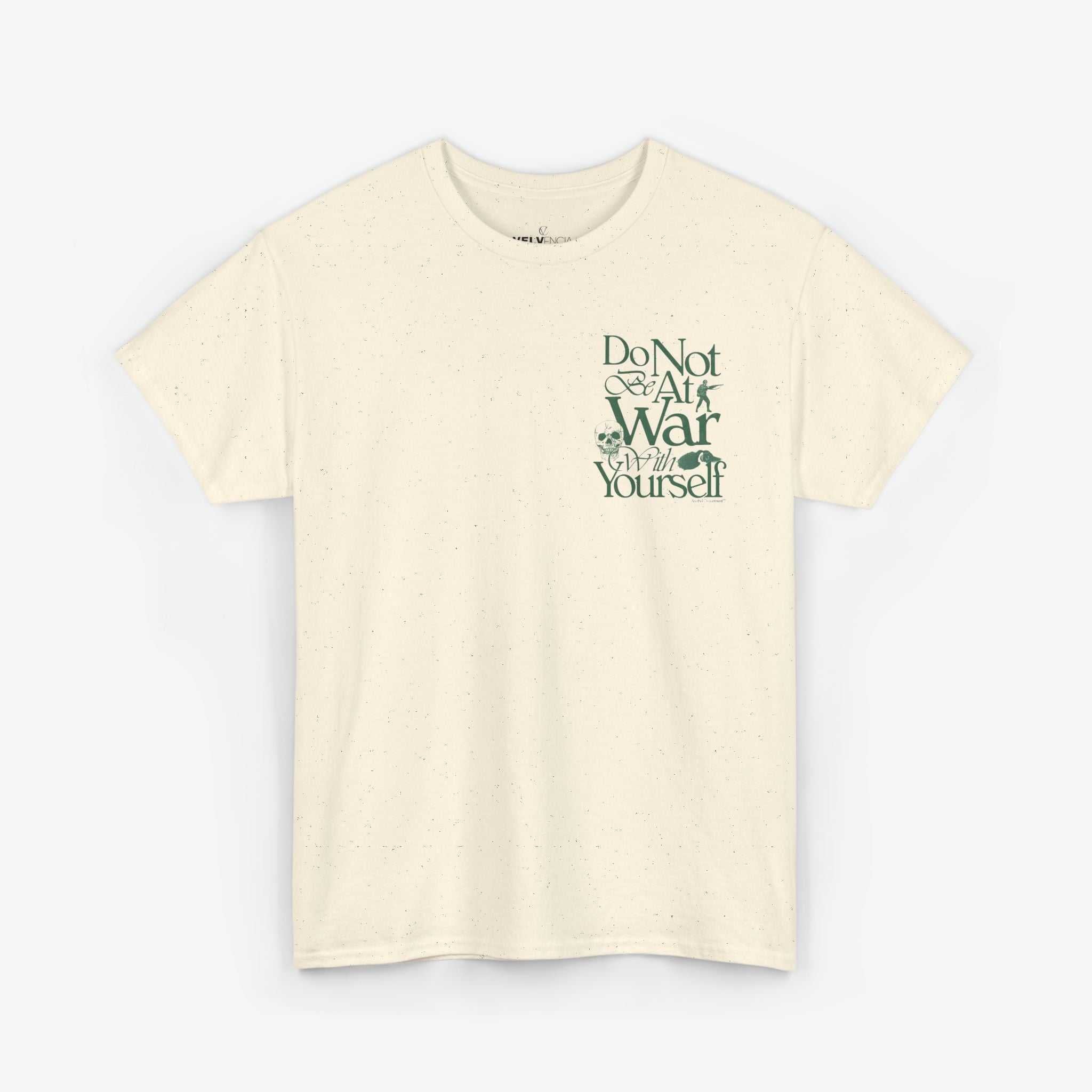 Unisex Heavy Cotton Tee - 'Do Not War With Yourself' Graphic Shirt