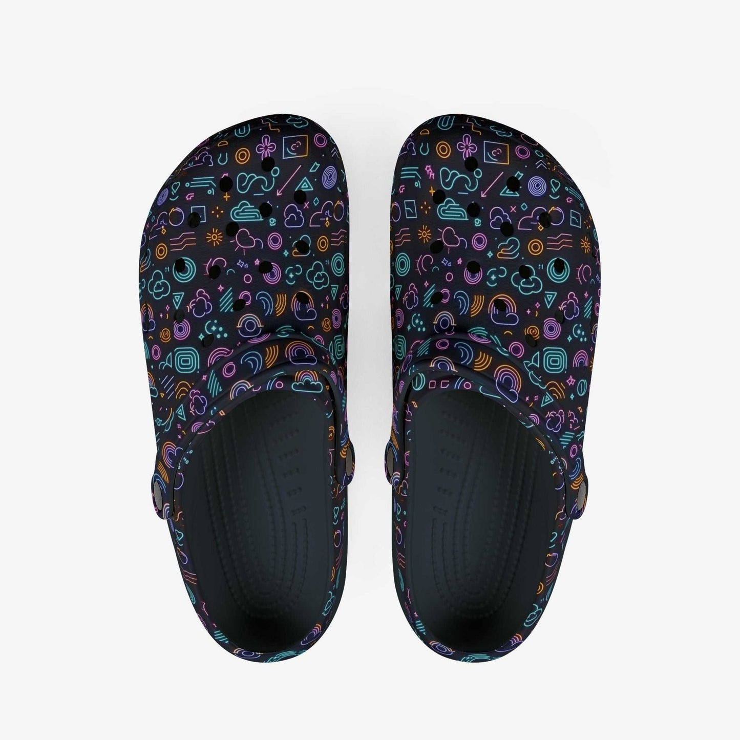 Neon Emojis Men's Clogs