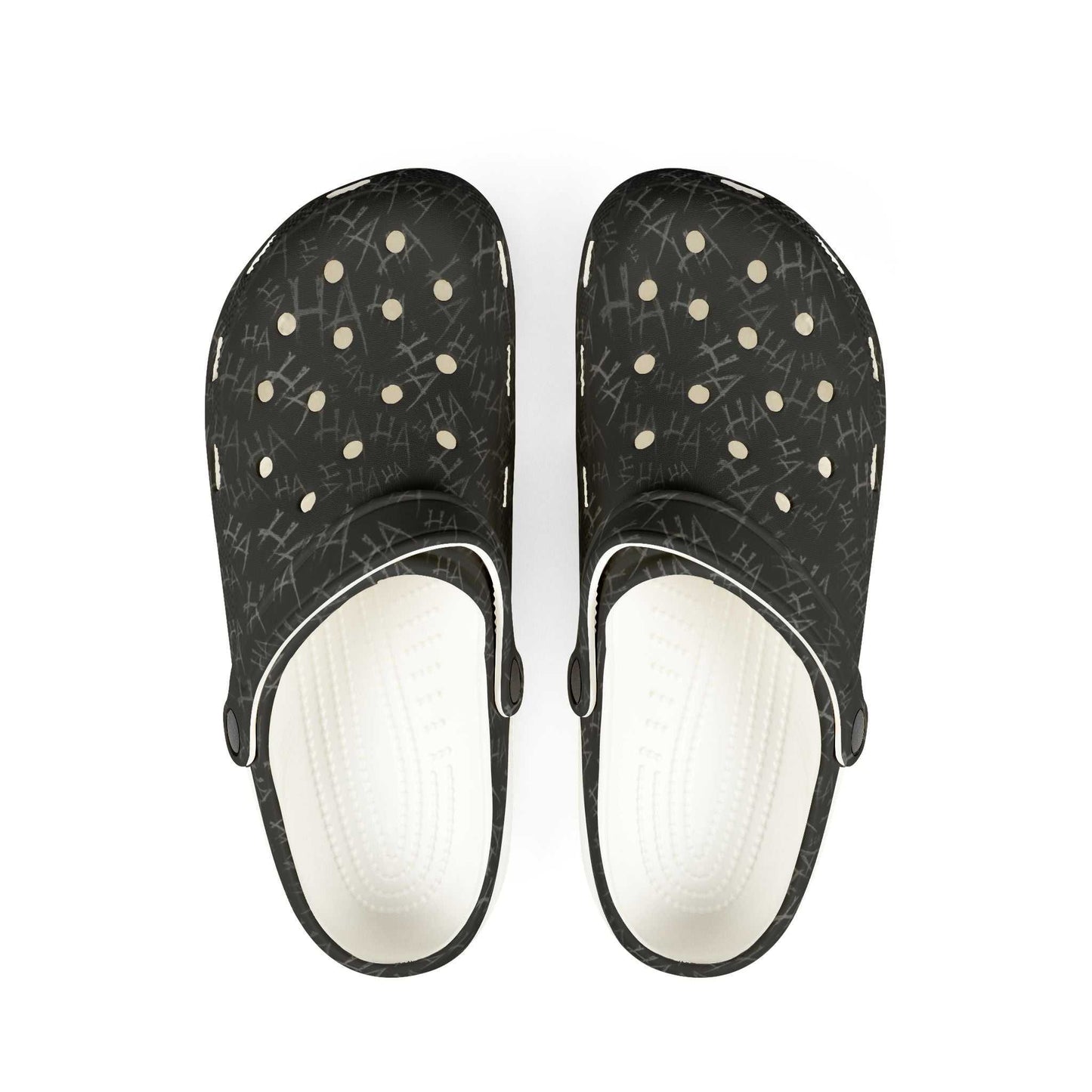 Ha Ha Print Design Clogs