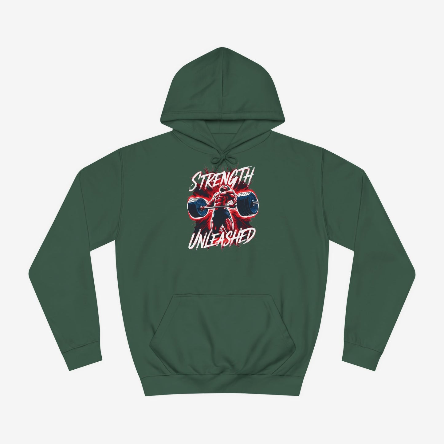 Strength Unleashed Custom Hoodie Design Bottle Green XS