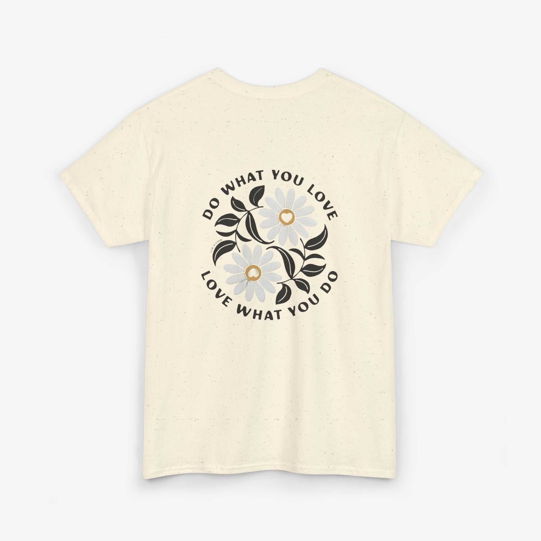 Motivational Unisex Heavy Cotton Tee - "Do What You Love, Love What You Do"