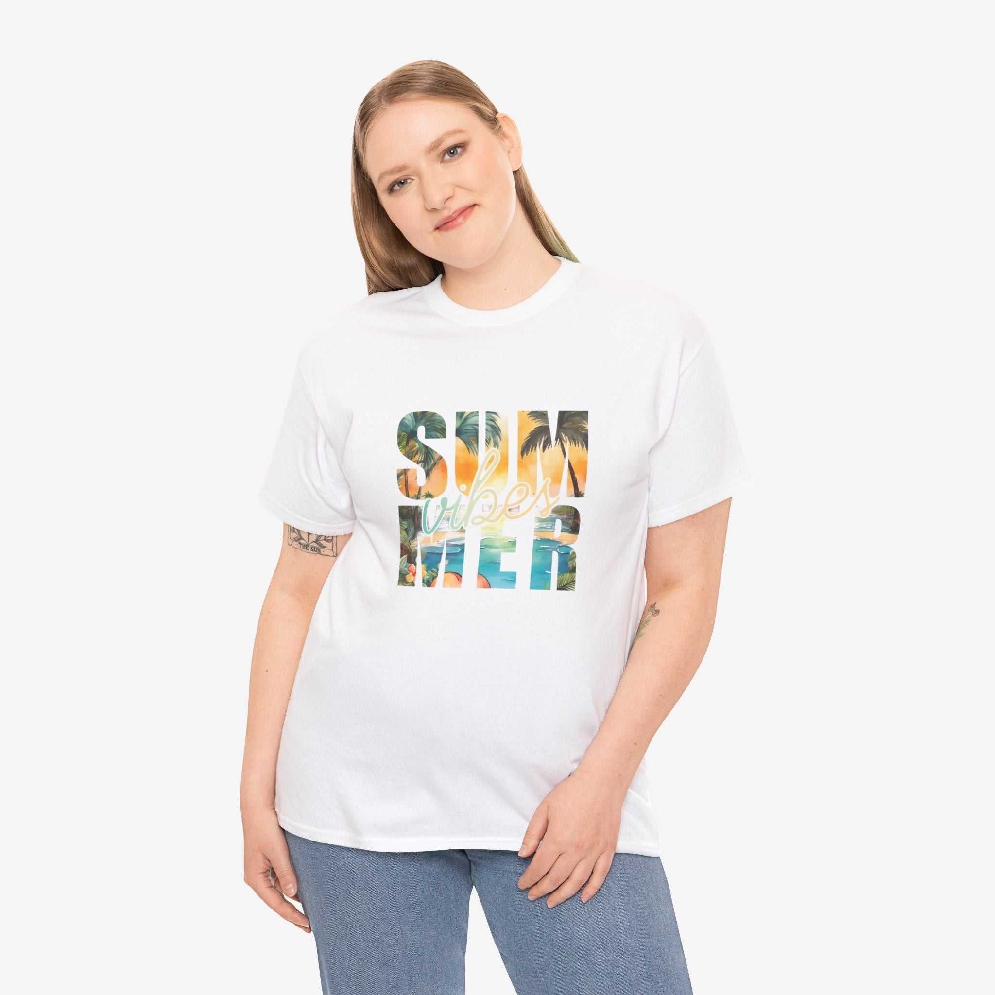 Summer Vibes Unisex Heavy Cotton Tee
