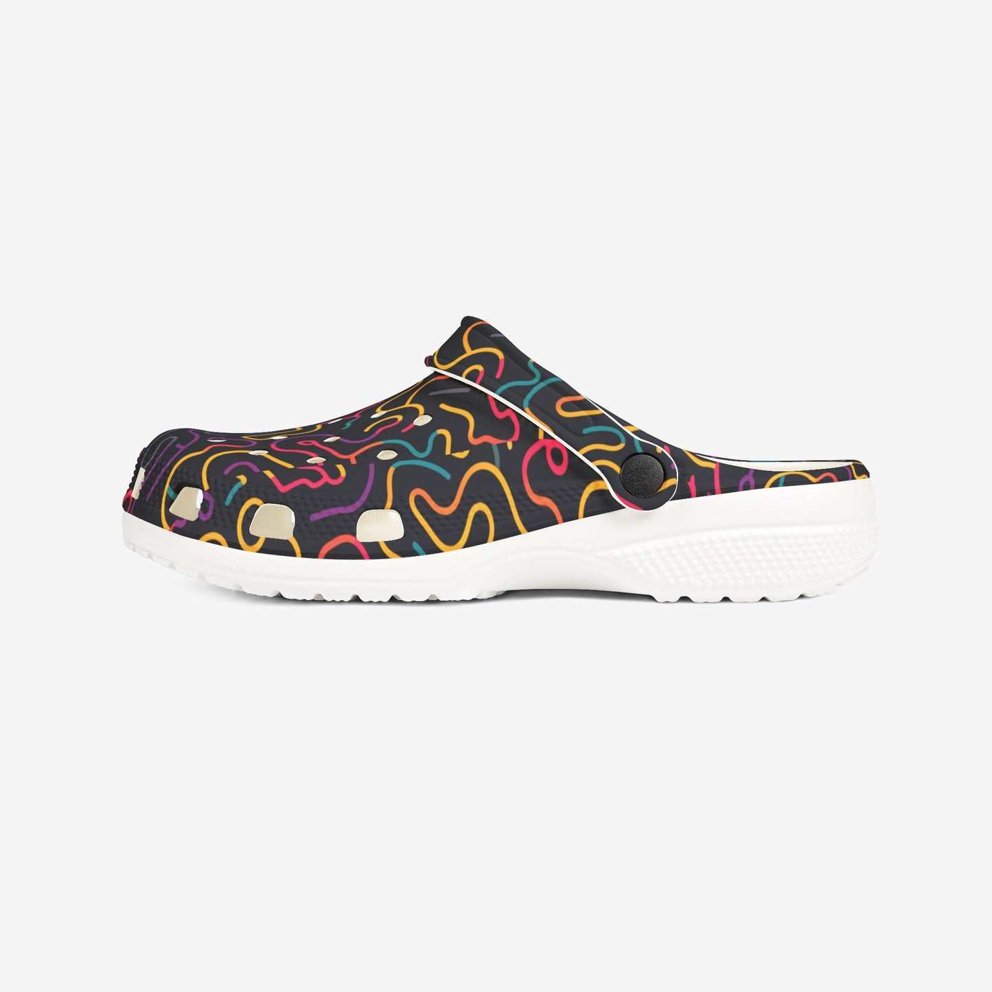 Color lines Print clogs