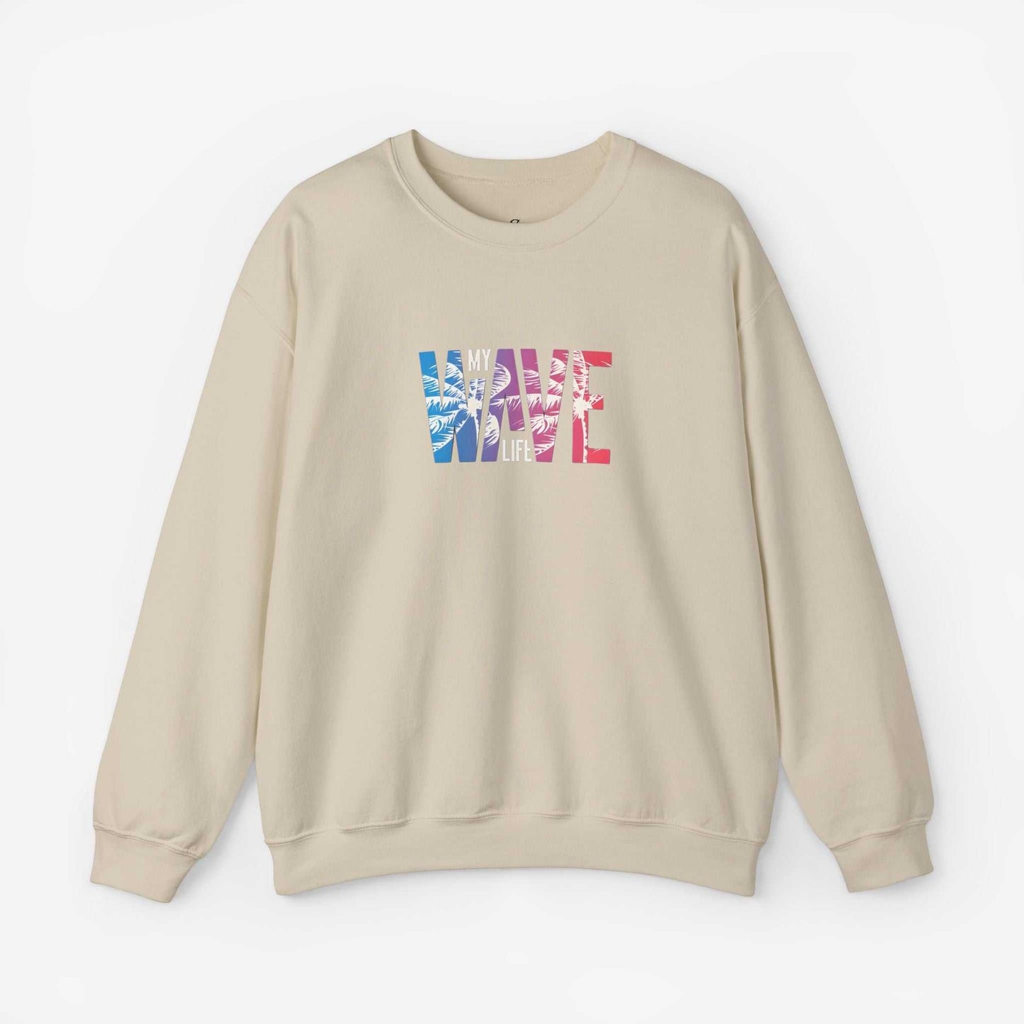 Unisex Heavy Blend™ Wave Sweatshirt - Cozy Ocean Vibe Apparel for Beach Lovers