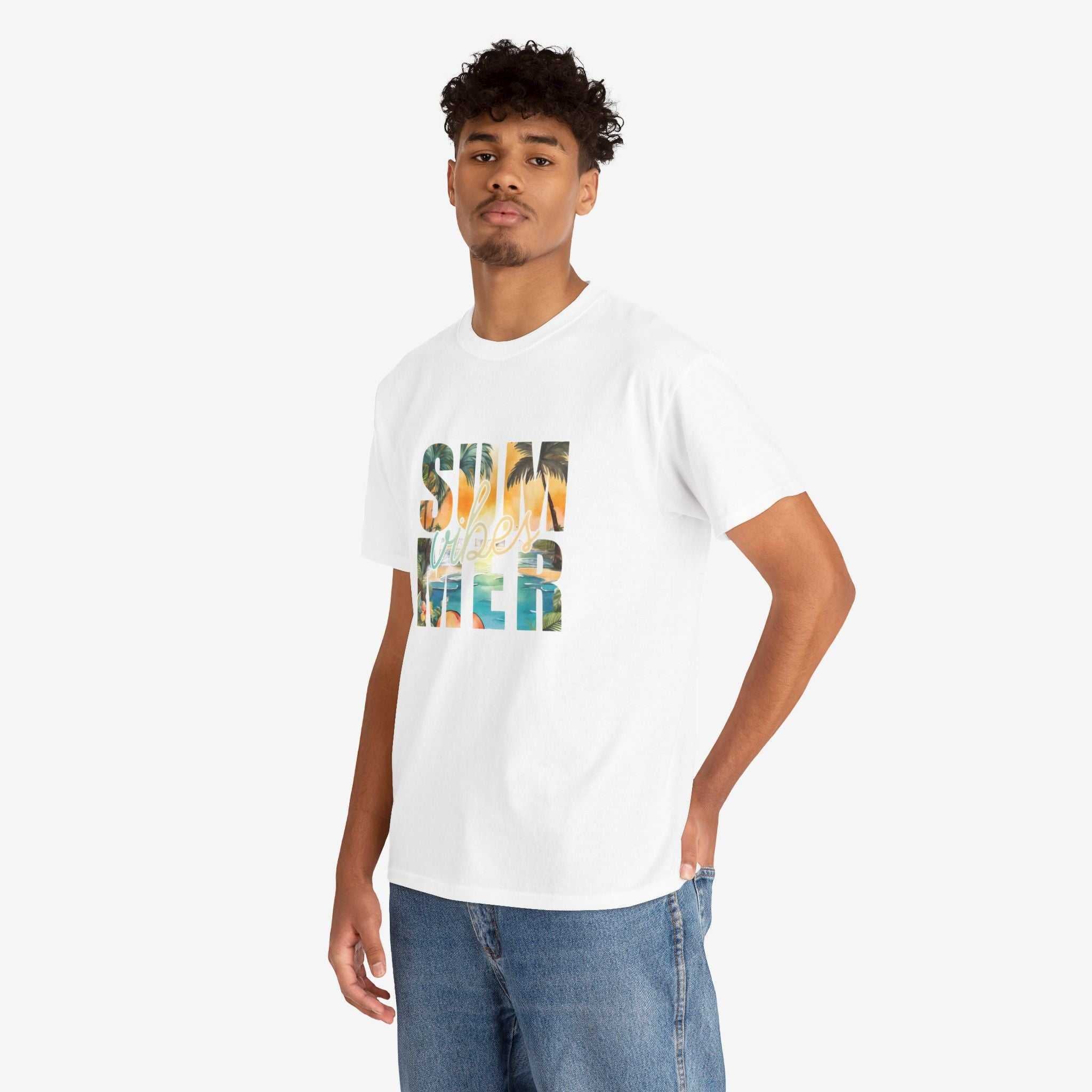 Summer Vibes Unisex Heavy Cotton Tee