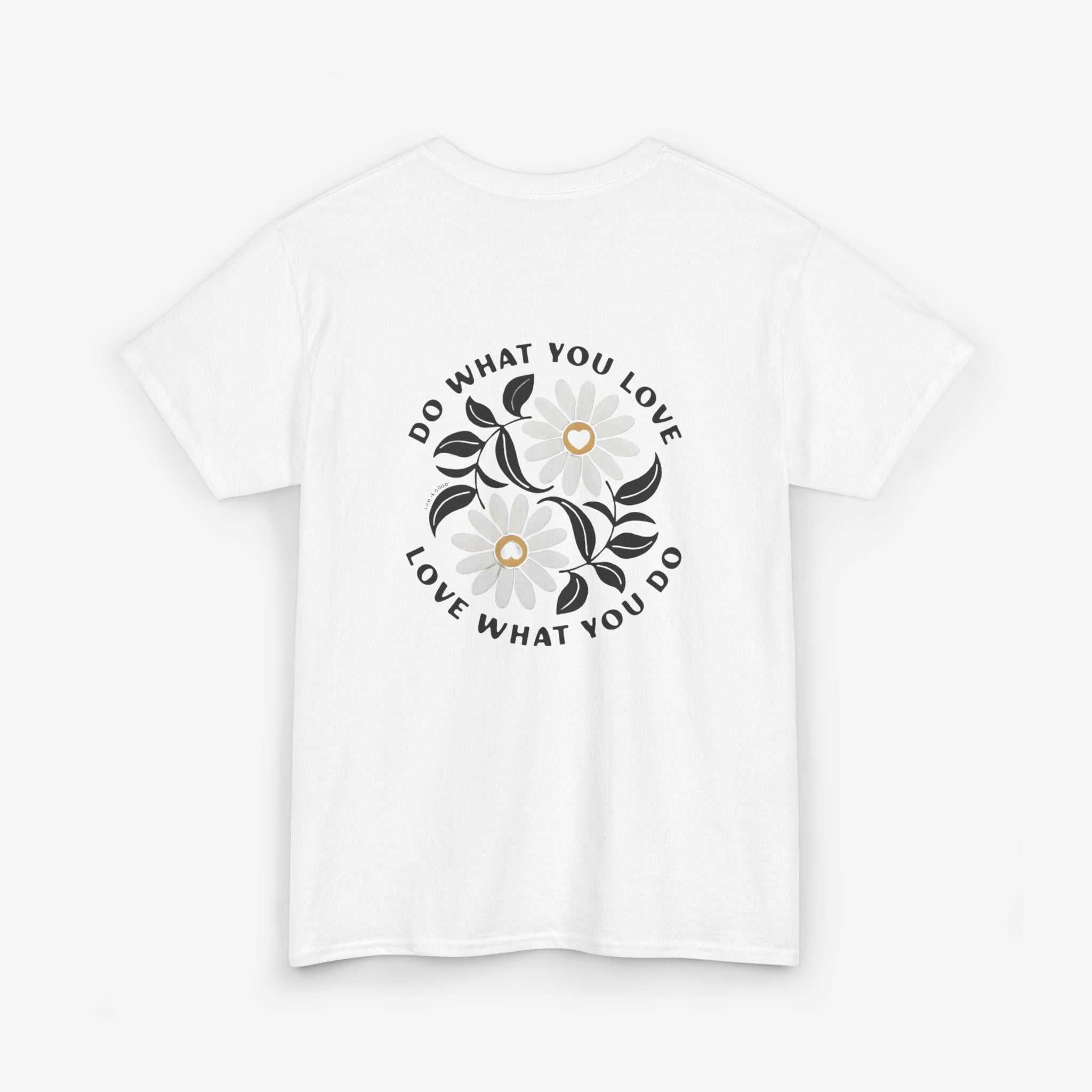 Motivational Unisex Heavy Cotton Tee - "Do What You Love, Love What You Do"