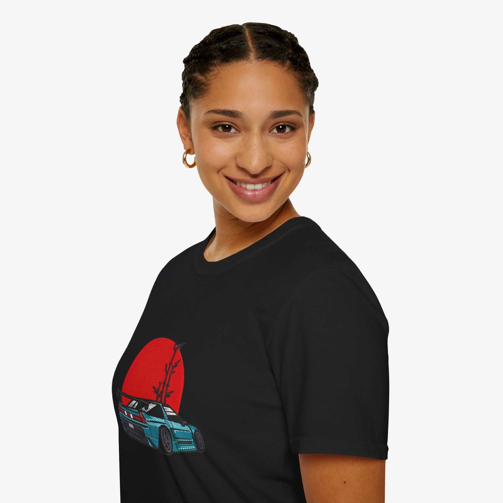 Retro Car Graphic Unisex T-Shirt - Vintage Sunset Design