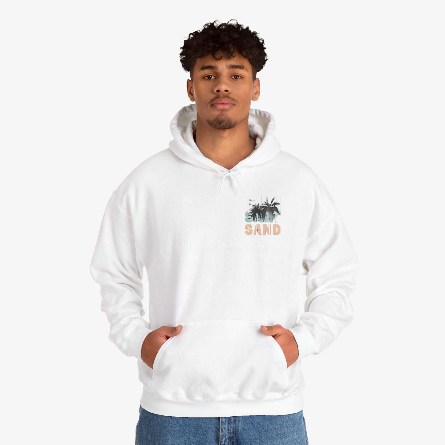 Santa Monica Surf Hoodie with Palm Tree Design