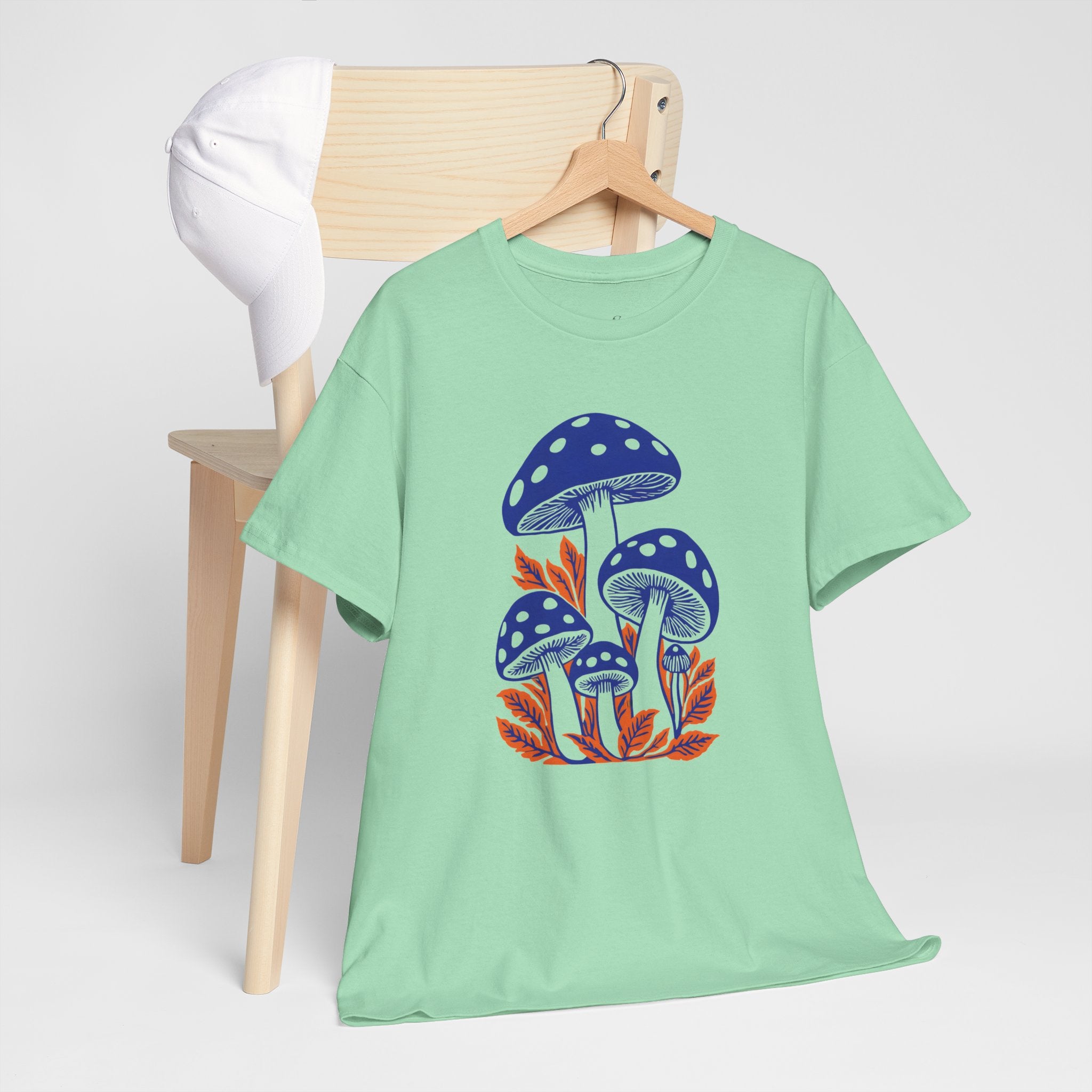 Whimsical Mushroom Unisex Heavy Cotton Tee