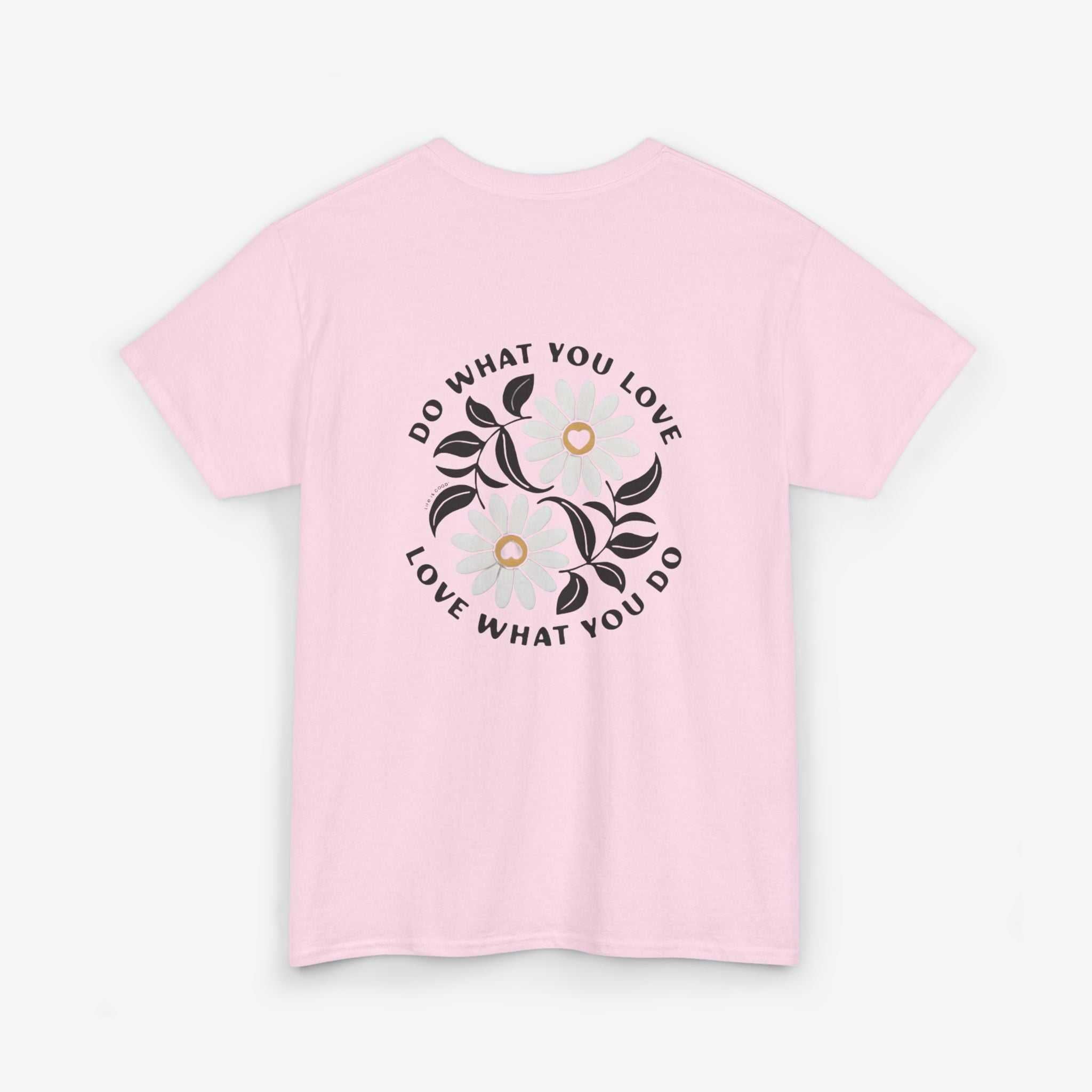 Motivational Unisex Heavy Cotton Tee - "Do What You Love, Love What You Do"
